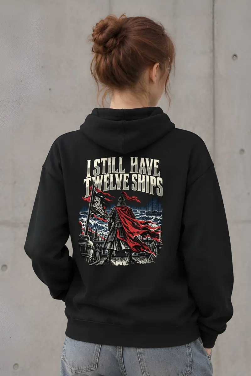"I Still Have Twelve Ships · Admiral Yi Sun-sin 이순신" Heavy Blend Unisex Pullover Hoodie