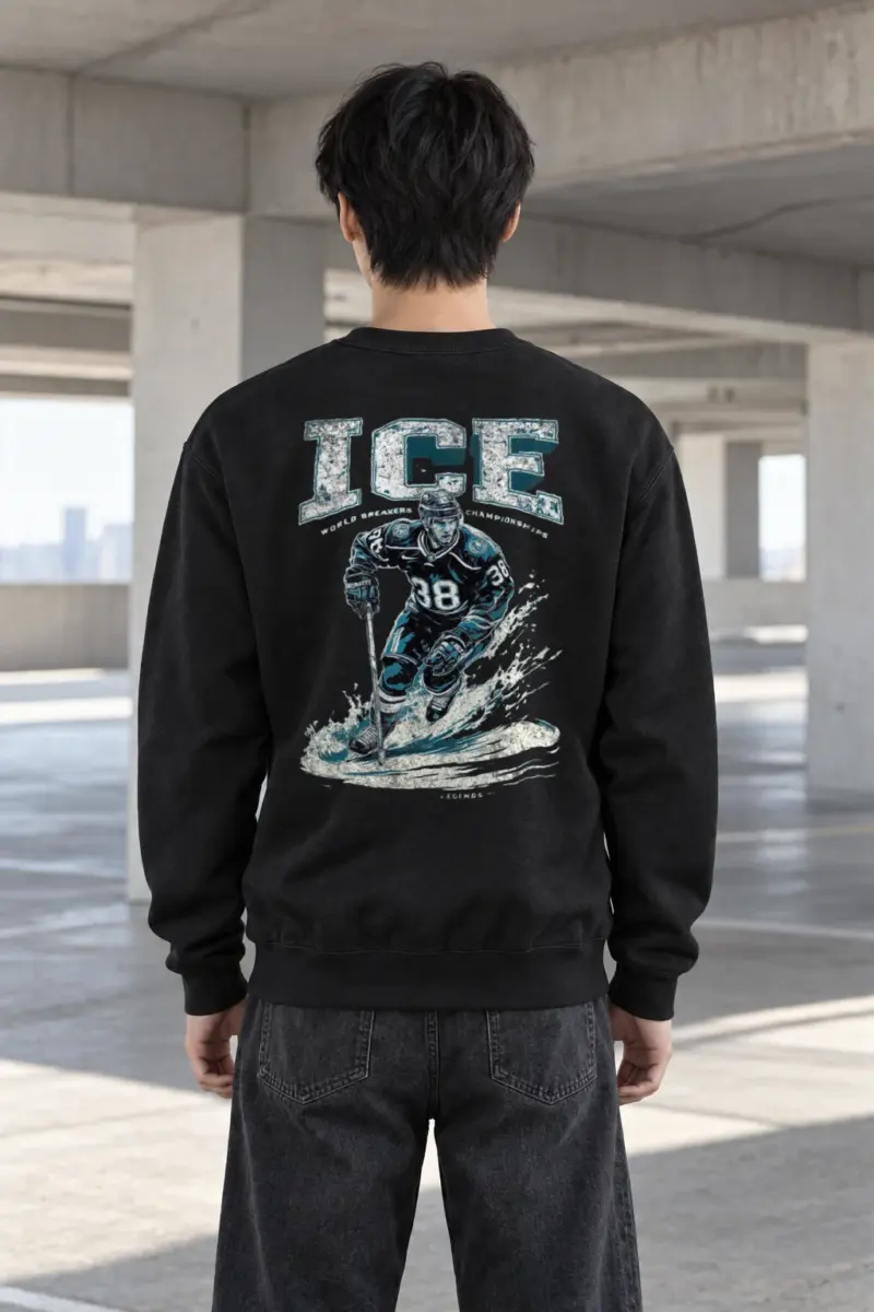 "Ice Hockey Skating" Heavy Blend Unisex Crewneck Sweatshirt | Gildan 18000