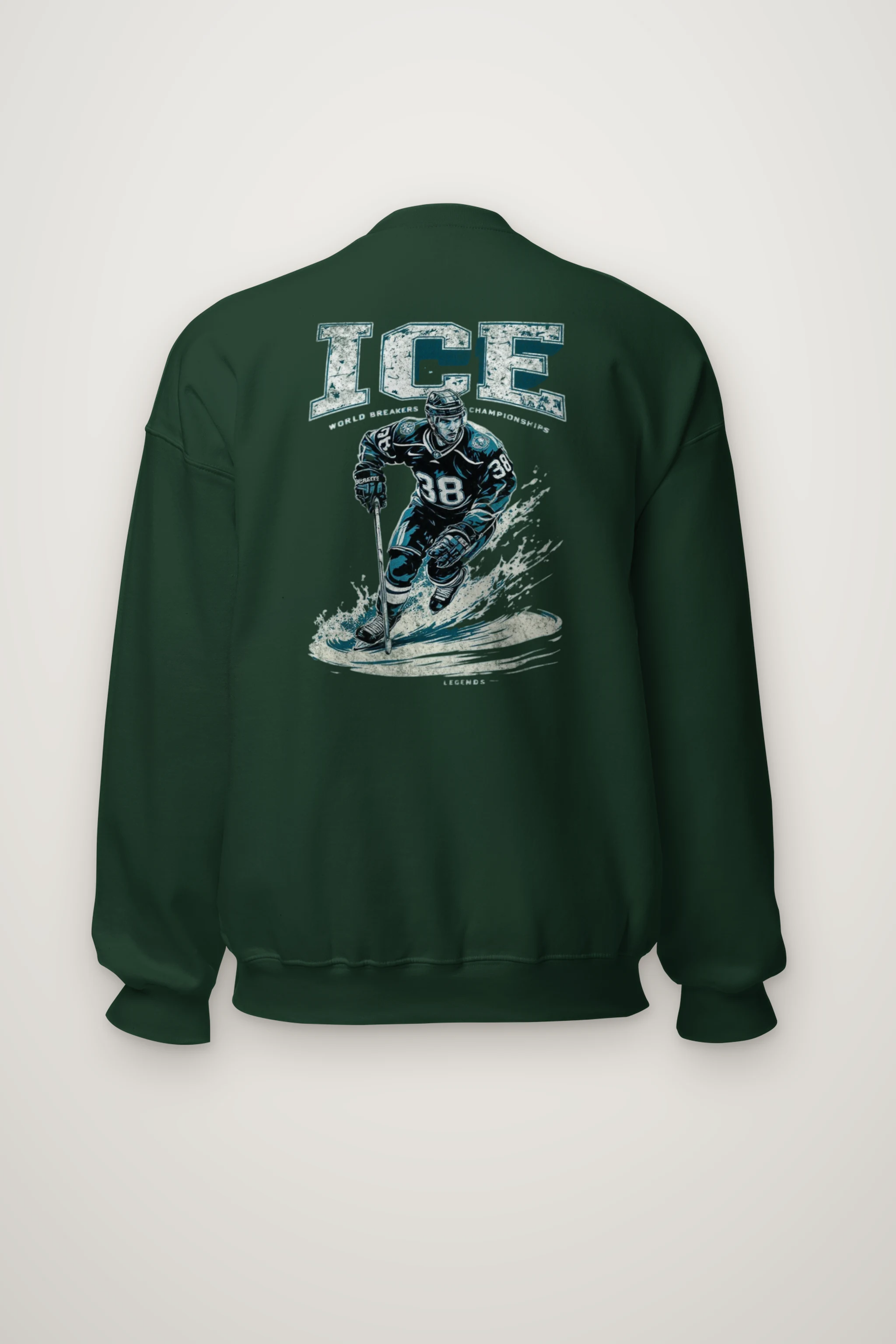 "Ice Hockey Skating" Heavy Blend Unisex Crewneck Sweatshirt