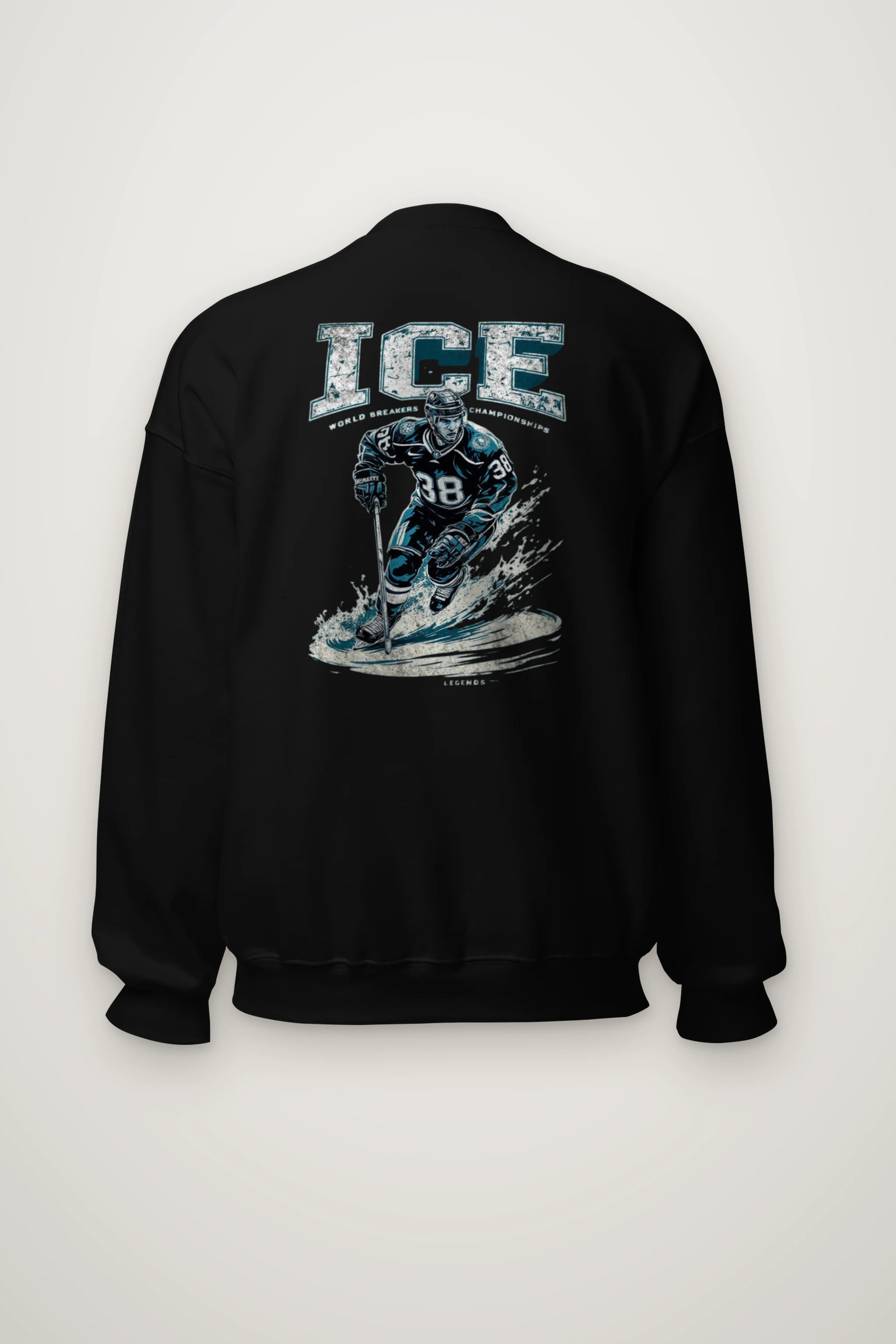 "Ice Hockey Skating" Heavy Blend Unisex Crewneck Sweatshirt