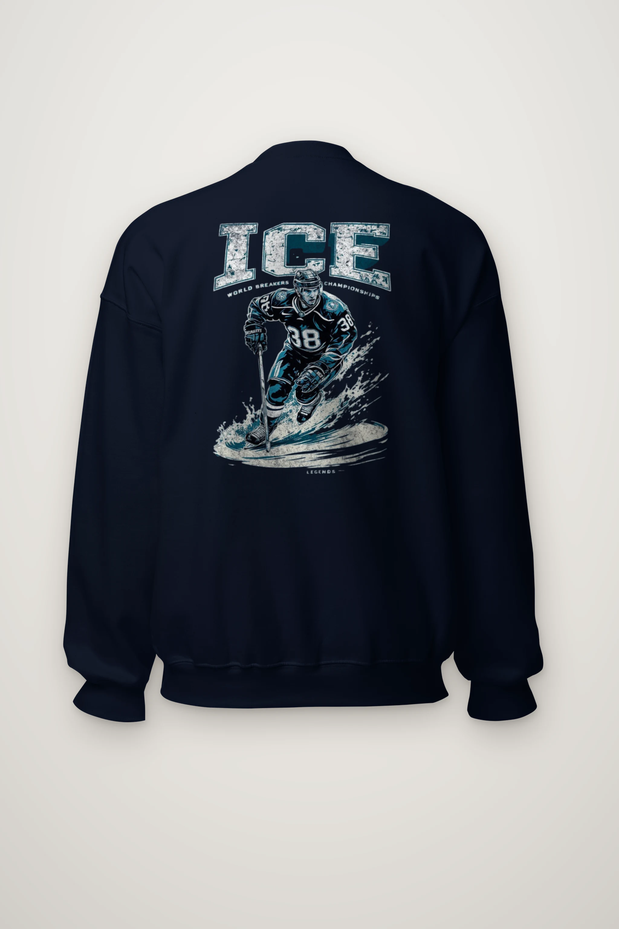 "Ice Hockey Skating" Heavy Blend Unisex Crewneck Sweatshirt