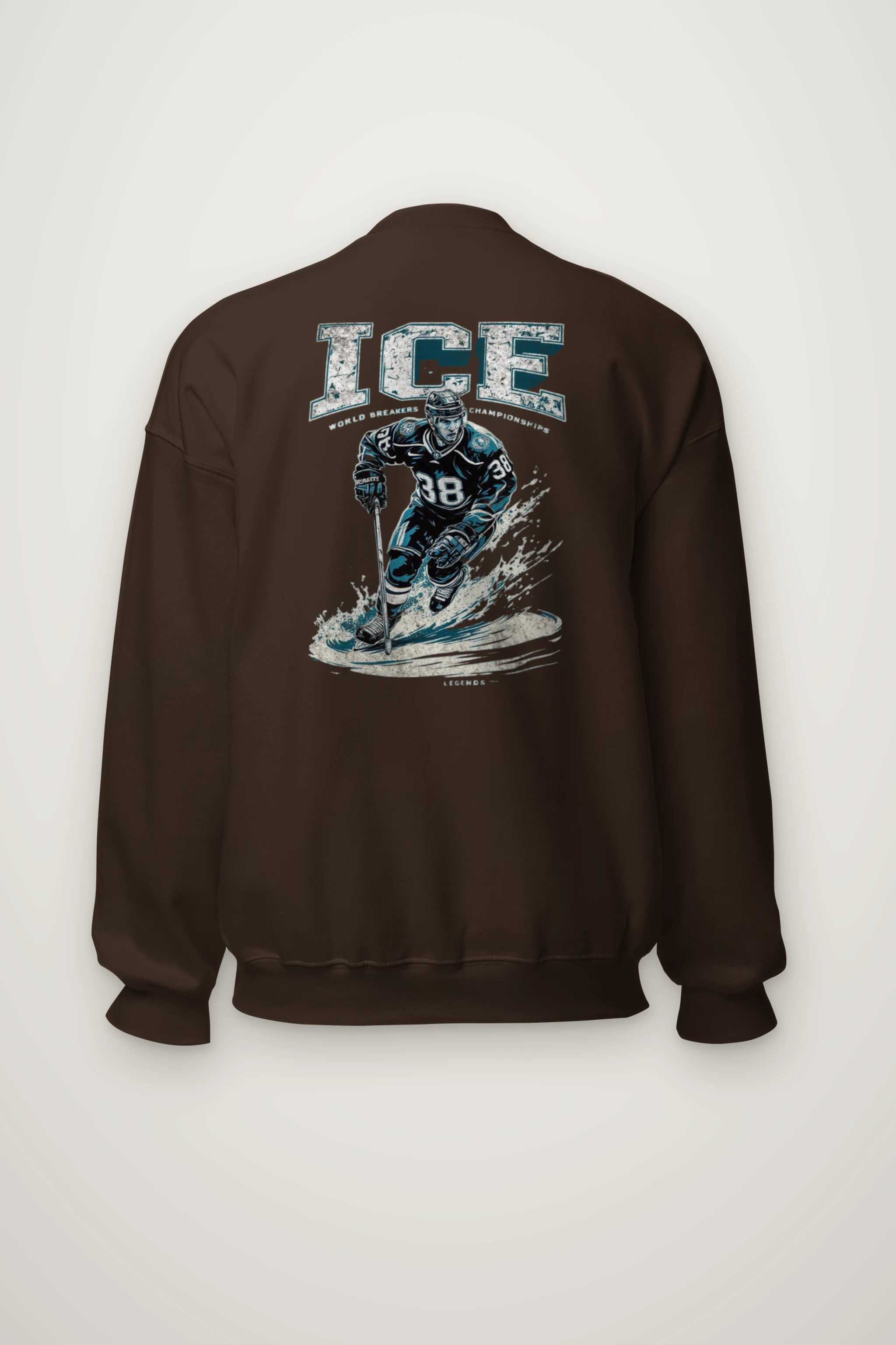 "Ice Hockey Skating" Heavy Blend Unisex Crewneck Sweatshirt