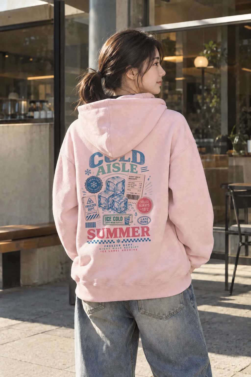 "Ice Label Crew" Heavy Blend Unisex Pullover Hoodie | Gildan 18500