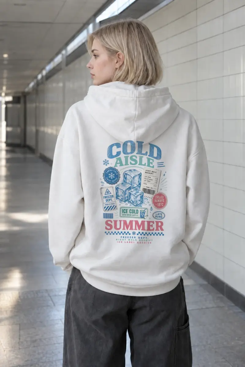 “Ice Label Crew” Heavy Blend Unisex Pullover Hoodie | Gildan 18500