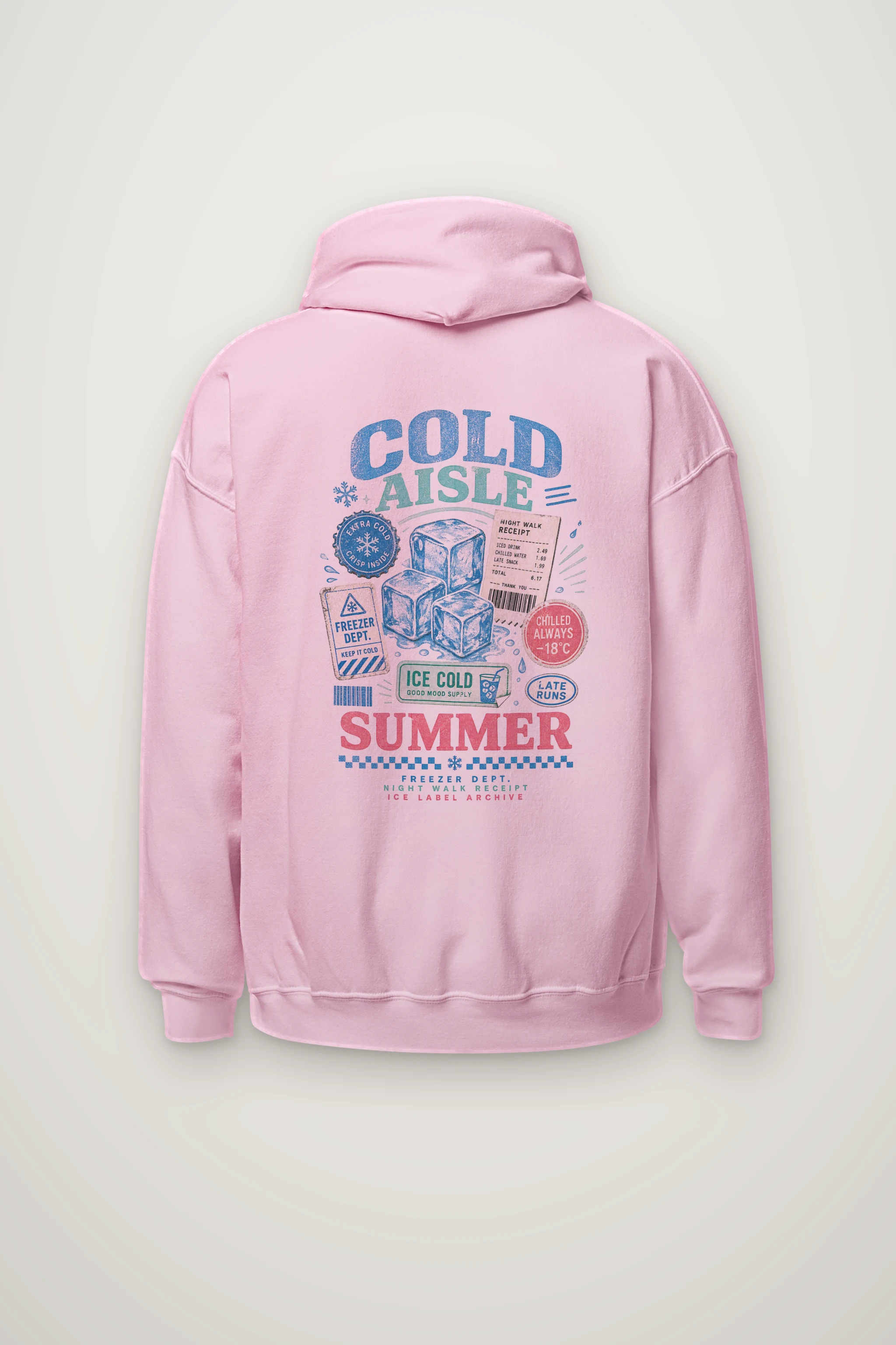 "Ice Label Crew" Heavy Blend Unisex Pullover Hoodie