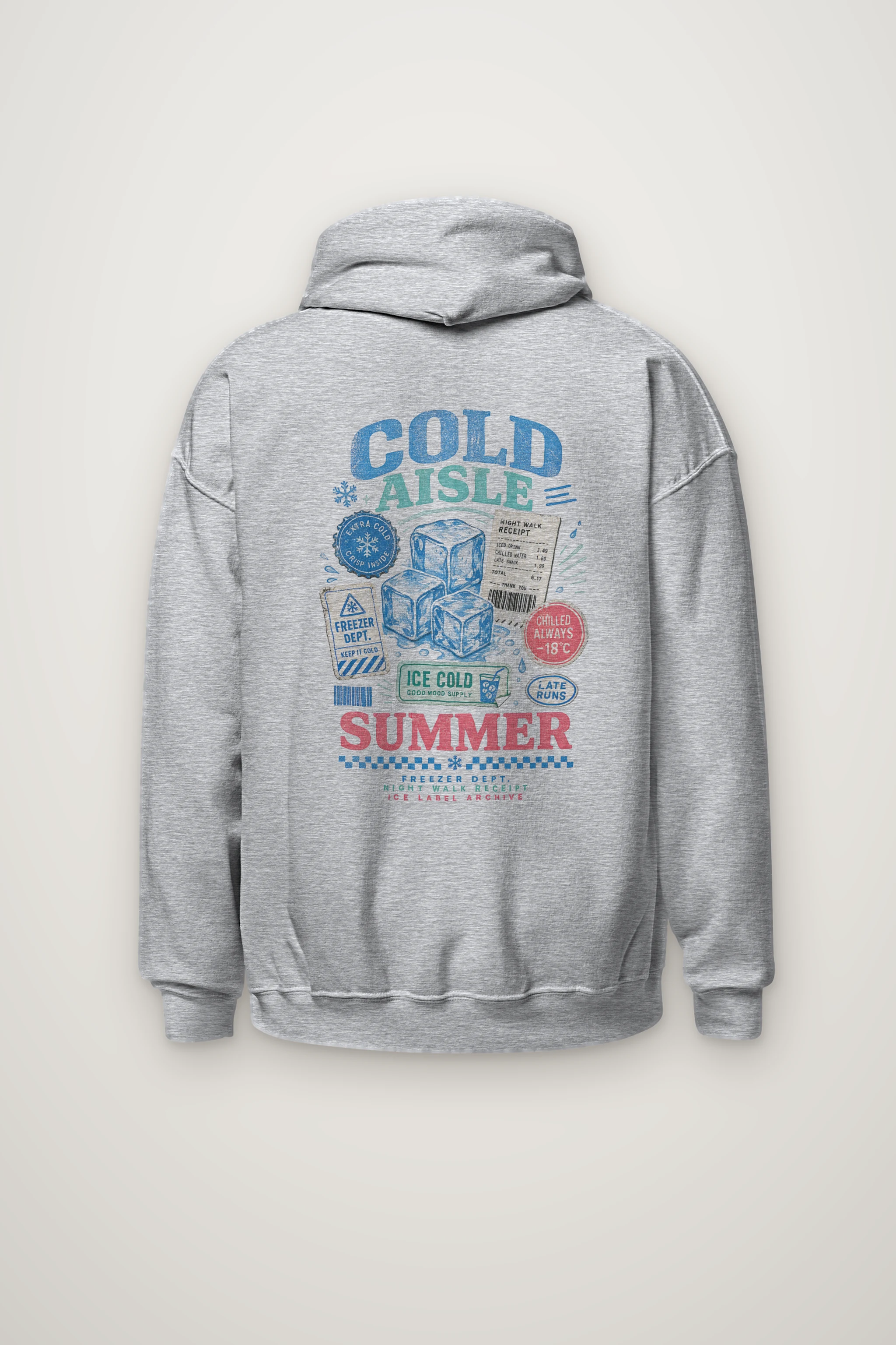 "Ice Label Crew" Heavy Blend Unisex Pullover Hoodie
