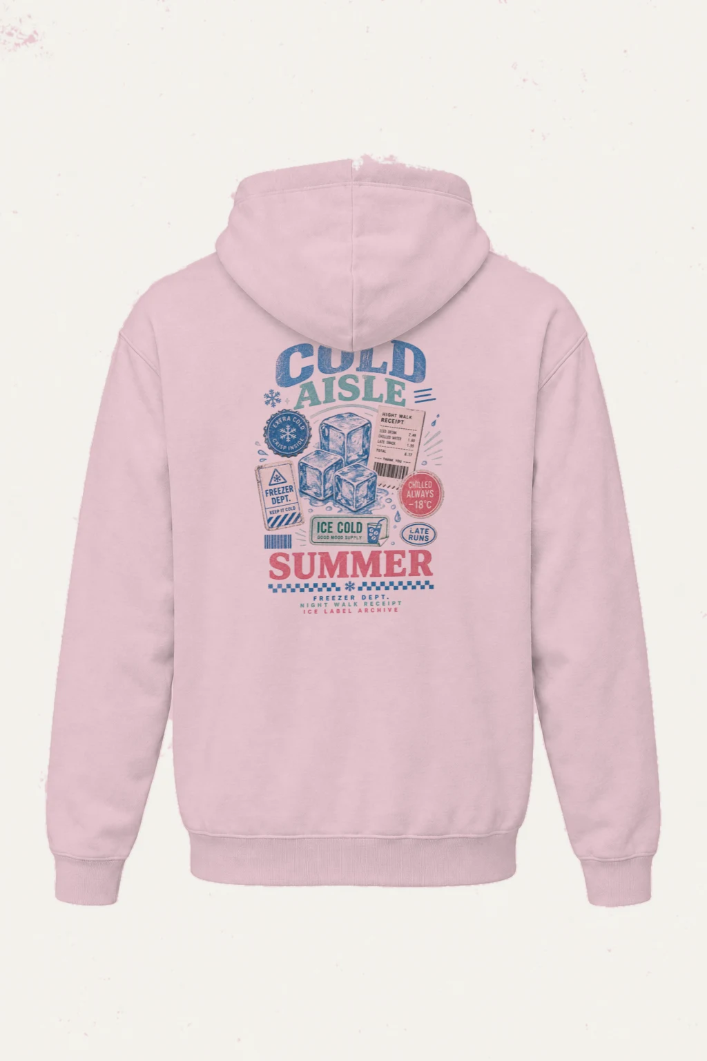 "Ice Label Crew" Heavy Blend Unisex Pullover Hoodie | Gildan 18500