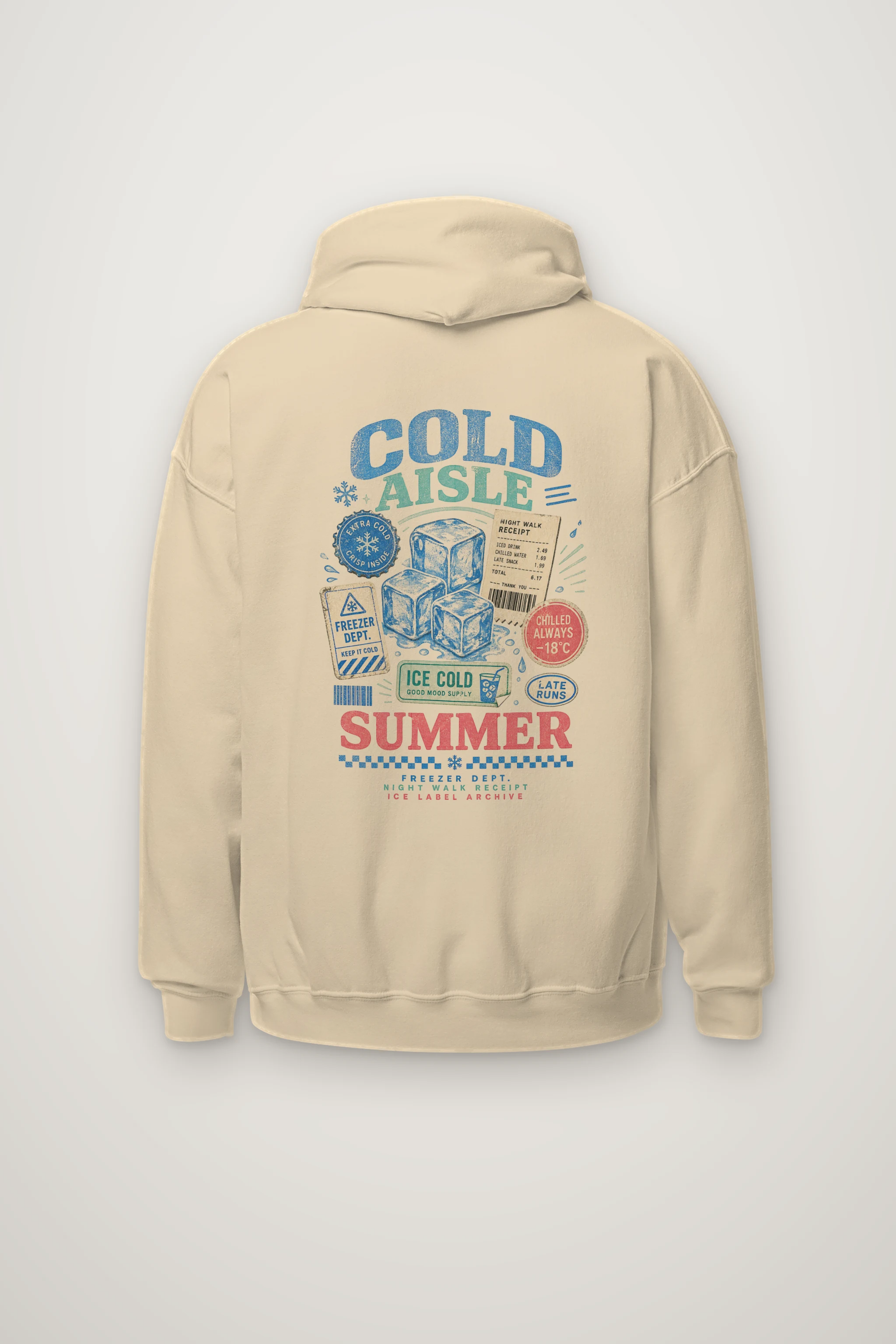 "Ice Label Crew" Heavy Blend Unisex Pullover Hoodie