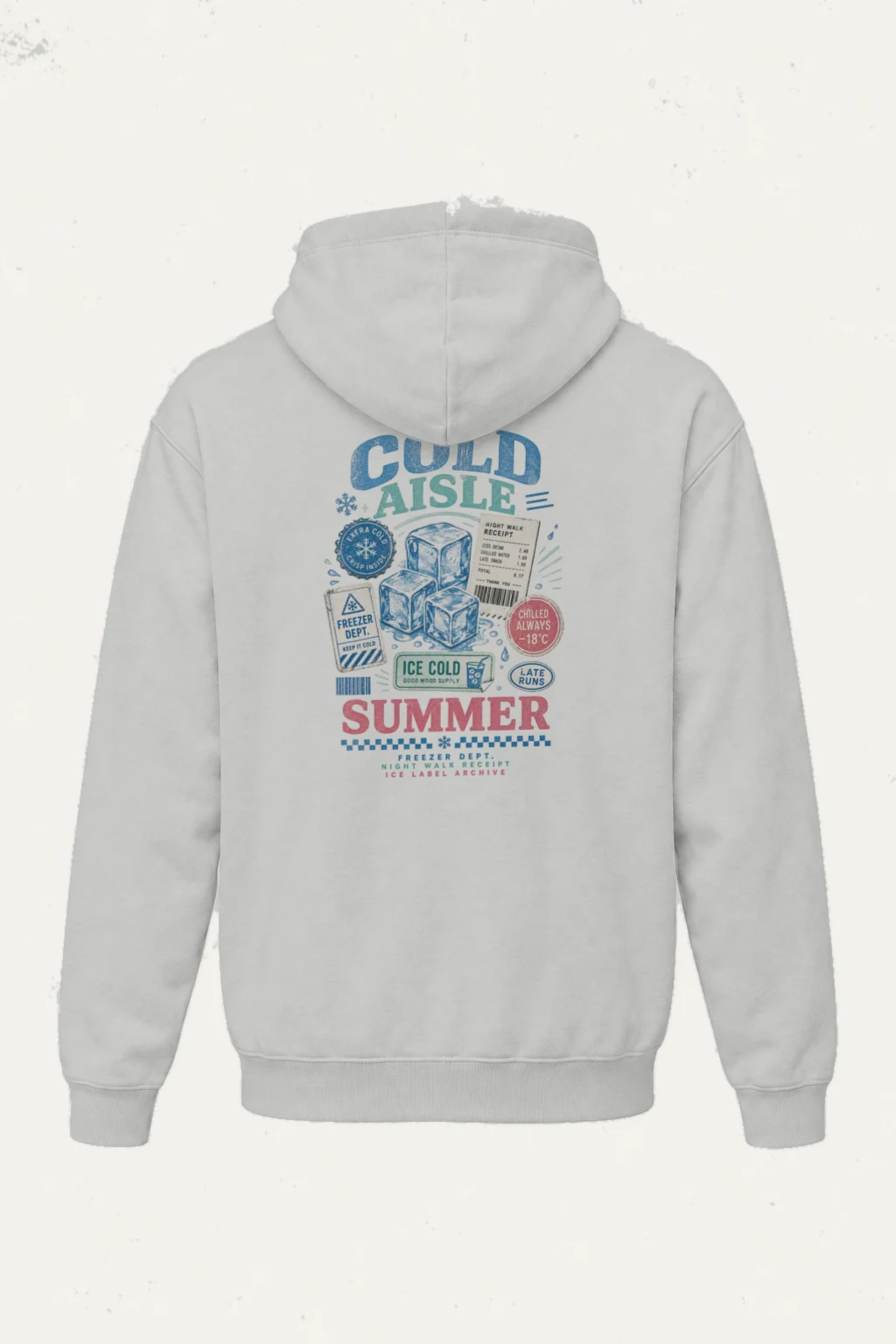 "Ice Label Crew" Heavy Blend Unisex Pullover Hoodie | Gildan 18500