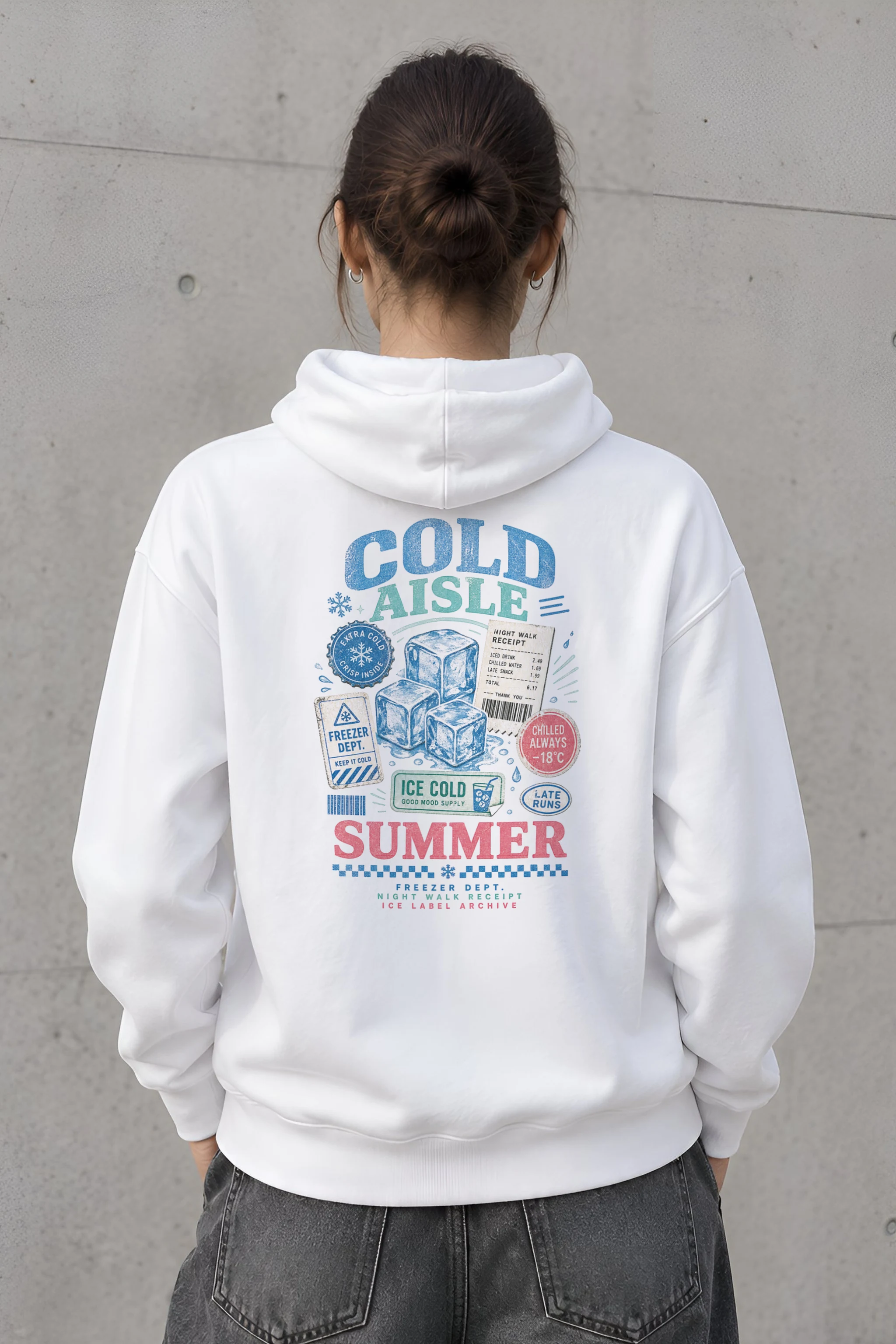 "Ice Label Crew" 1 Pullover Hoodie
