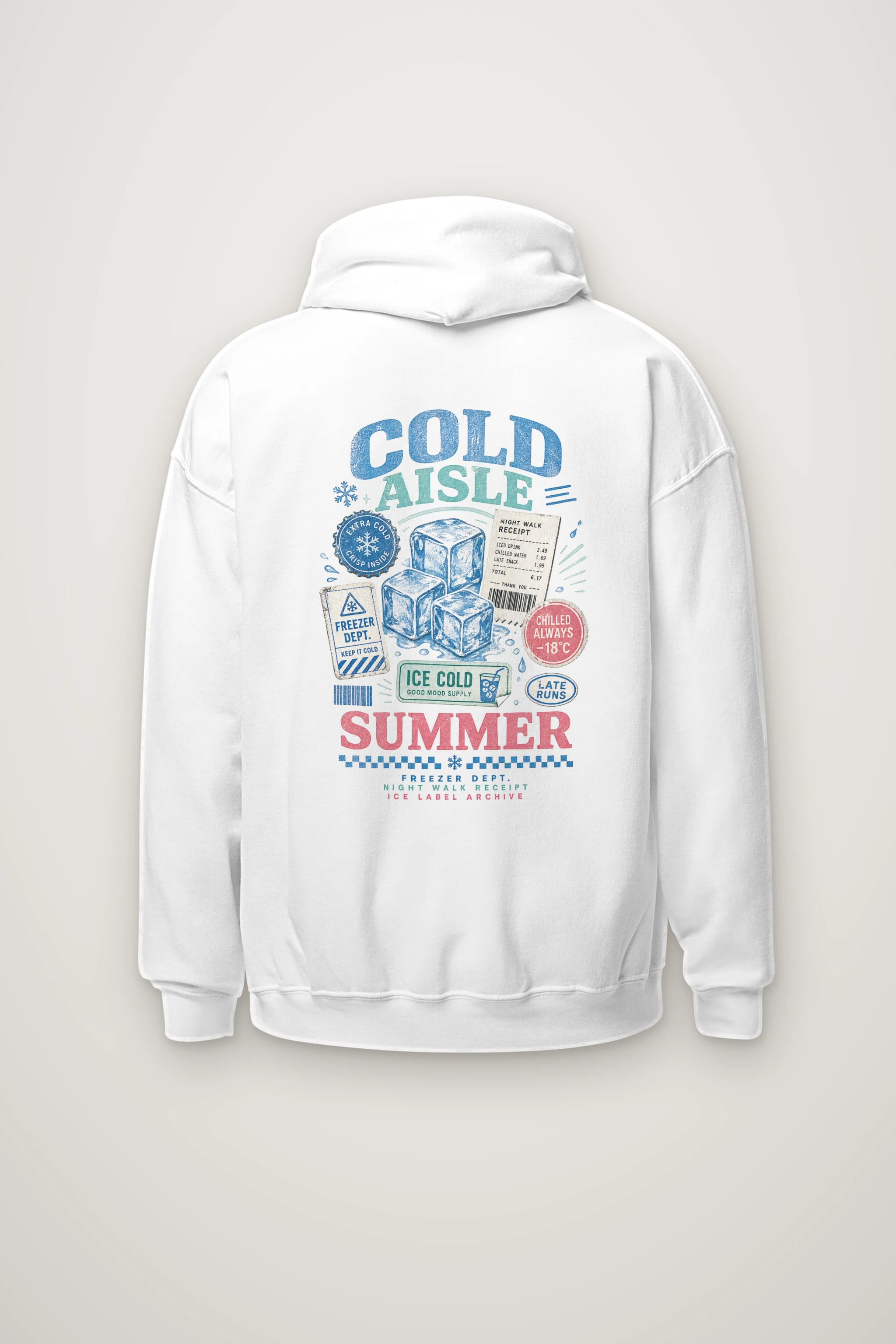 "Ice Label Crew" Heavy Blend Unisex Pullover Hoodie
