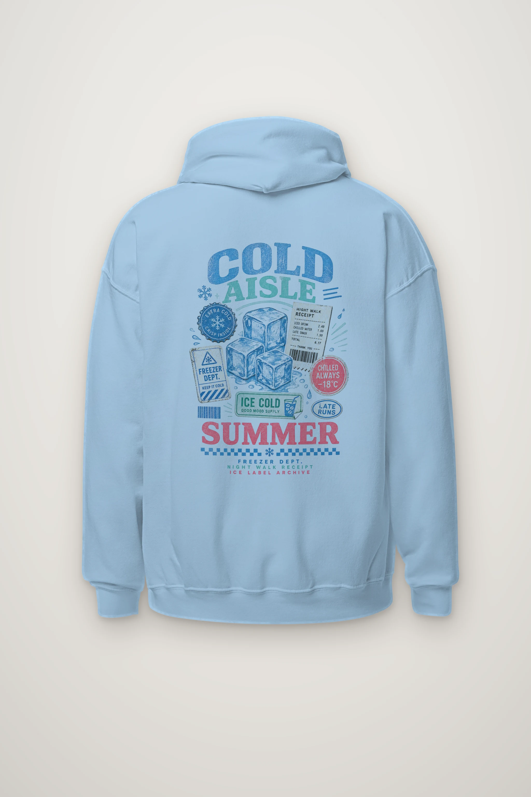 "Ice Label Crew" Heavy Blend Unisex Pullover Hoodie