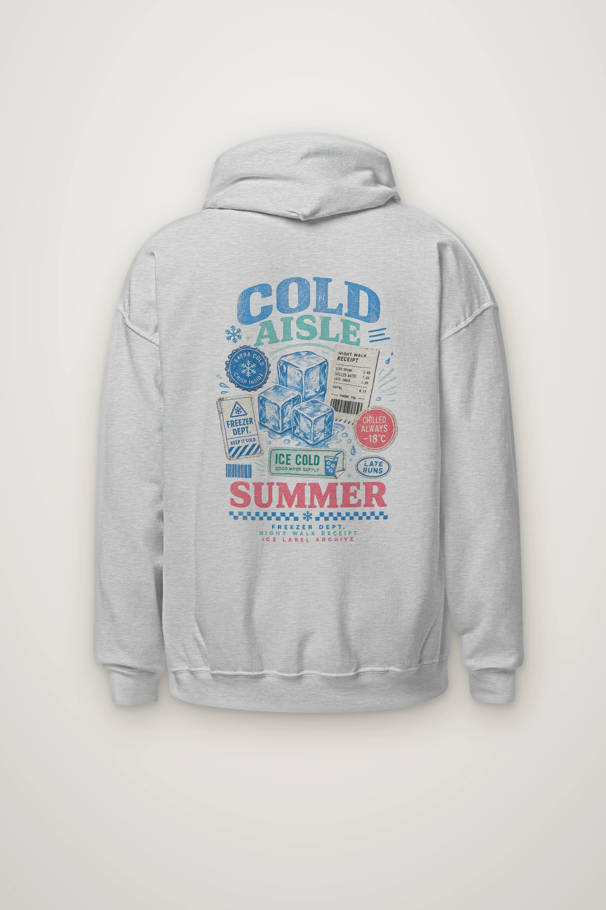 "Ice Label Crew" Heavy Blend Unisex Pullover Hoodie
