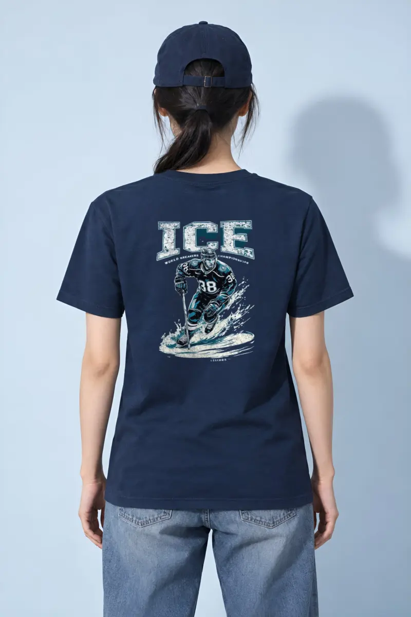 "Ice Rink Action" Heavyweight Unisex Crewneck T-shirt