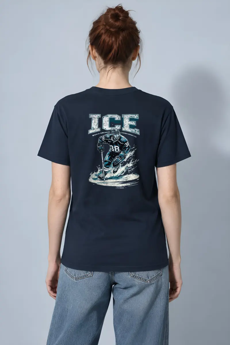 "Ice Rink Action" Heavyweight Unisex Crewneck T-shirt