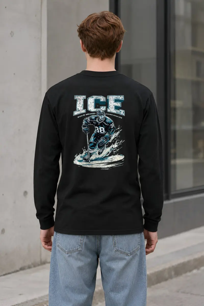 "Ice Rink Motion" Unisex Longsleeve T-shirt