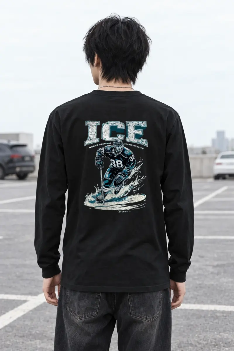 "Ice Rink Motion" Unisex Longsleeve T-shirt