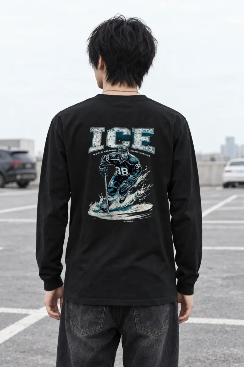 "Ice Rink Motion" Unisex Longsleeve T-shirt