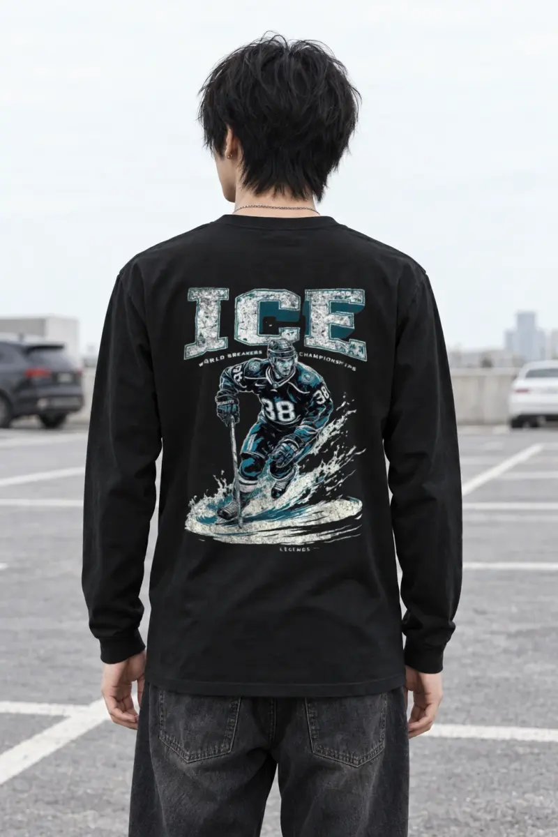 "Ice Rink Motion" Unisex Longsleeve T-shirt