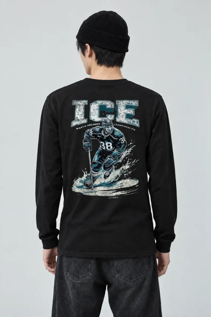 "Ice Rink Motion" Unisex Longsleeve T-shirt