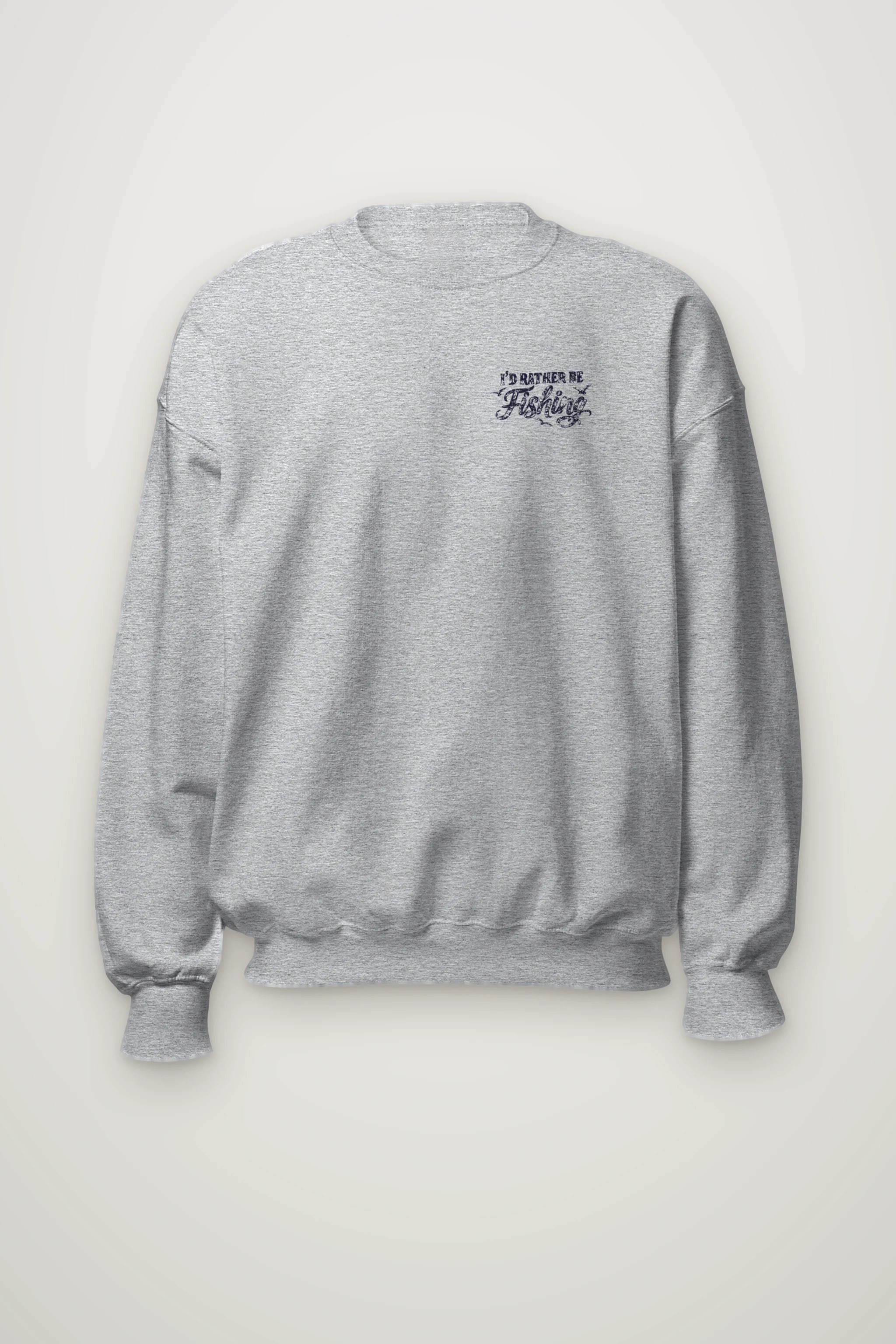 "I’d Rather Be Fishing" Heavy Blend Unisex Crewneck Sweatshirt