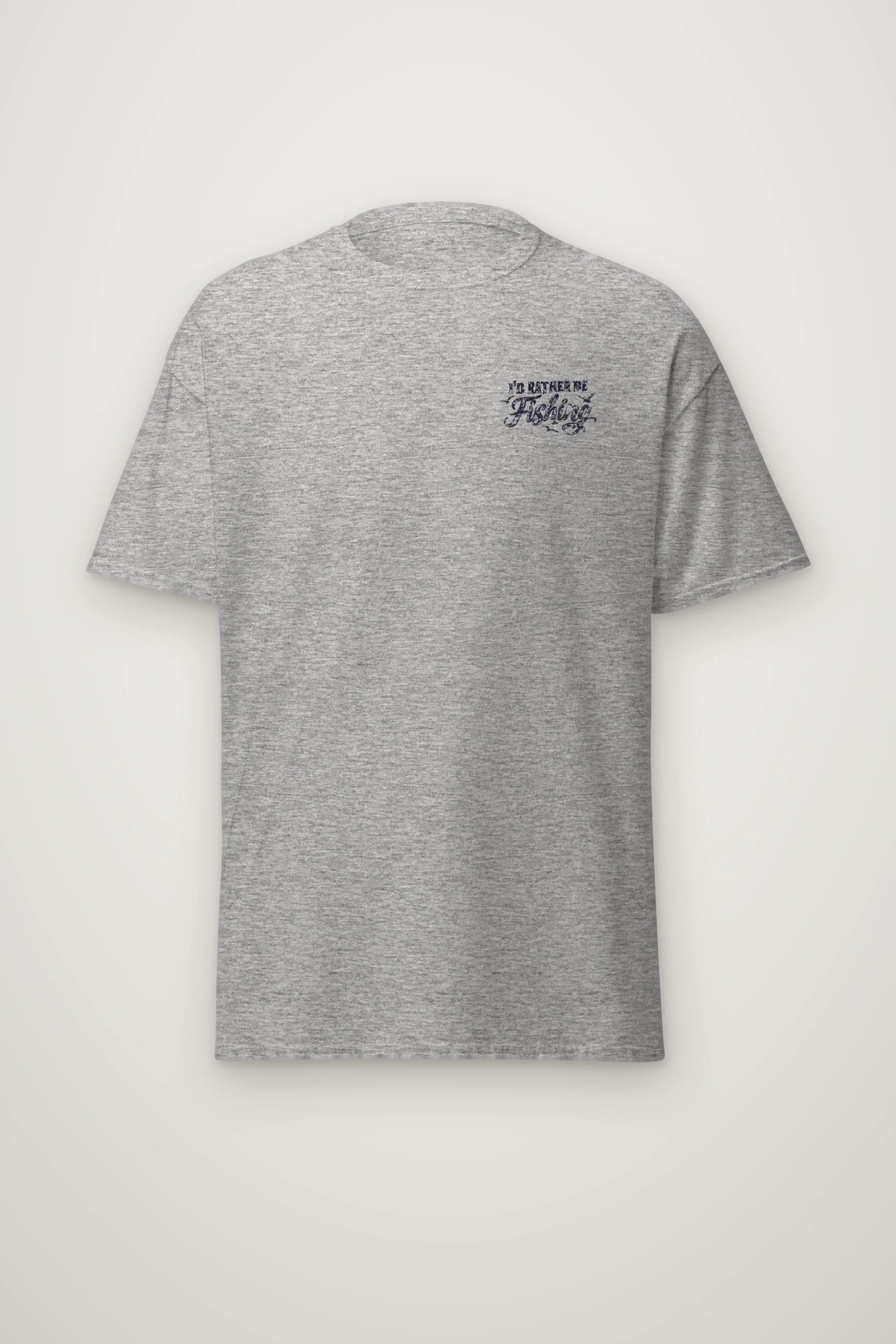 "I’d Rather Be Fishing" Heavyweight Unisex Crewneck T-shirt