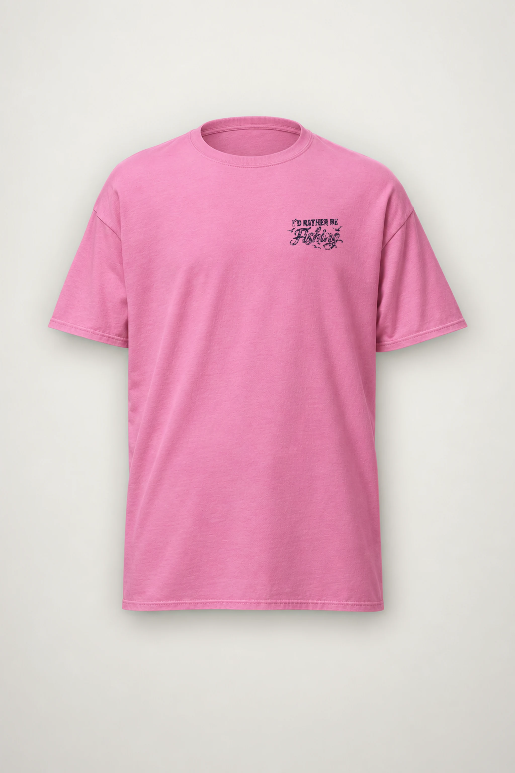 "I’d Rather Be Fishing" Heavyweight Unisex Crewneck T-shirt