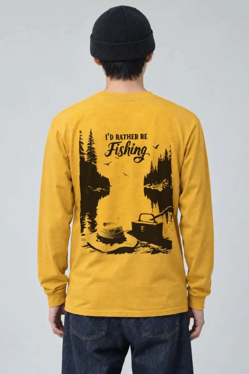 "I'd Rather Be Fishing" Unisex Longsleeve T-shirt