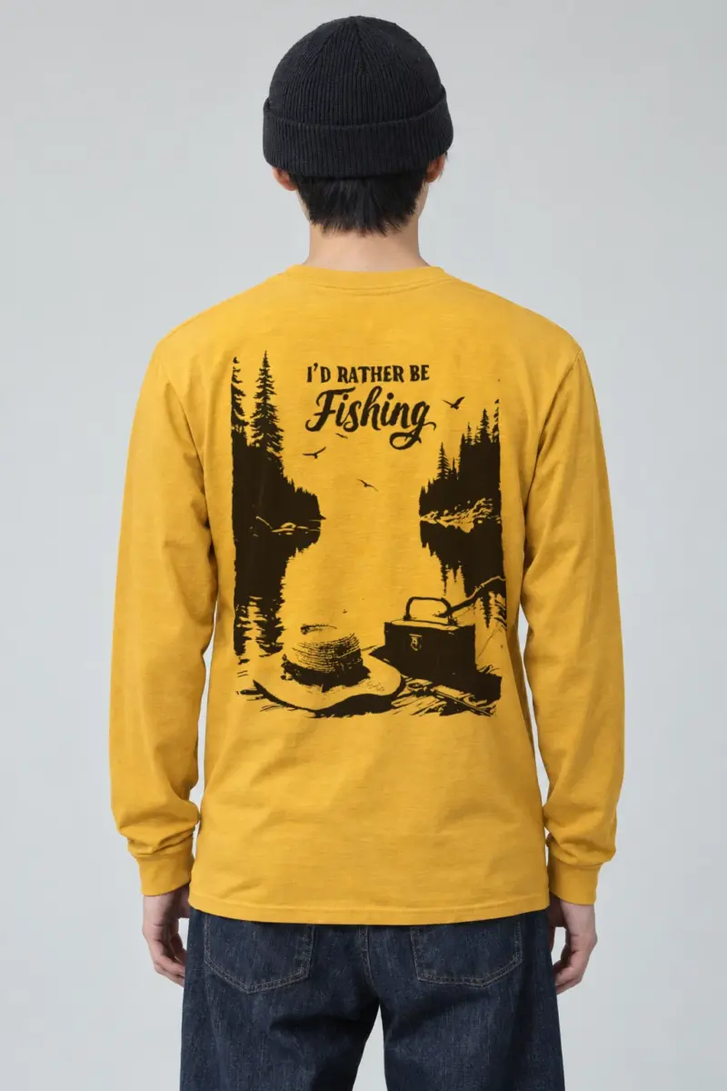 "I'd Rather Be Fishing" Unisex Longsleeve T-shirt