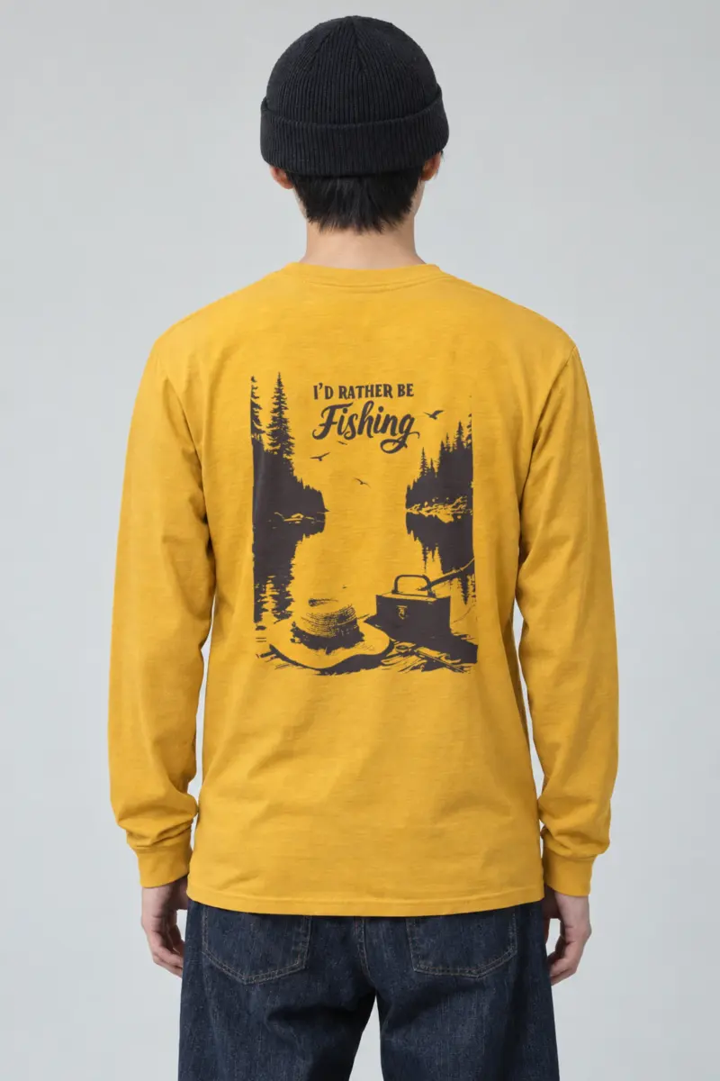 "I'd Rather Be Fishing" Unisex Longsleeve T-shirt