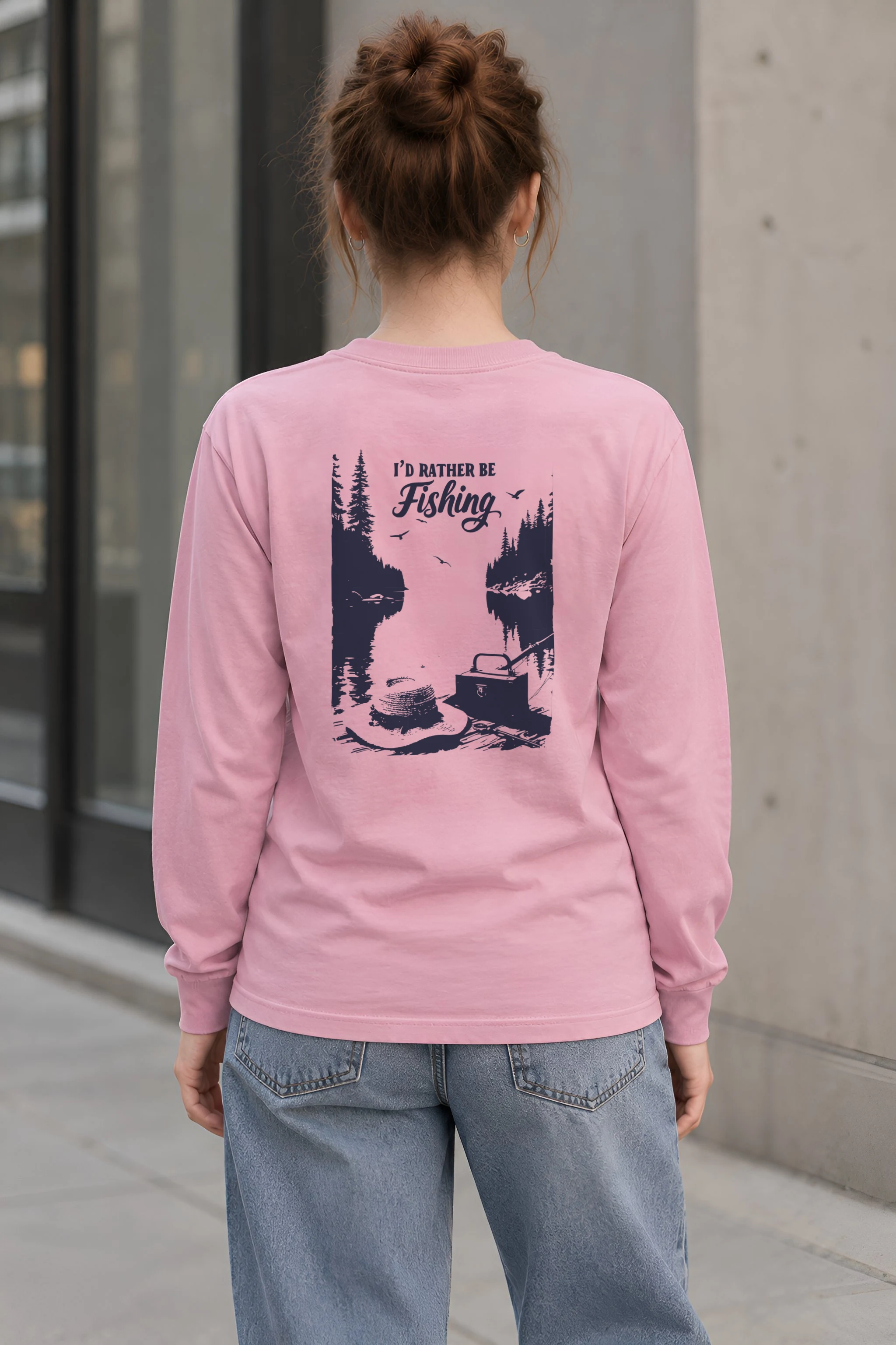 "I'd Rather Be Fishing" Unisex Longsleeve T-shirt