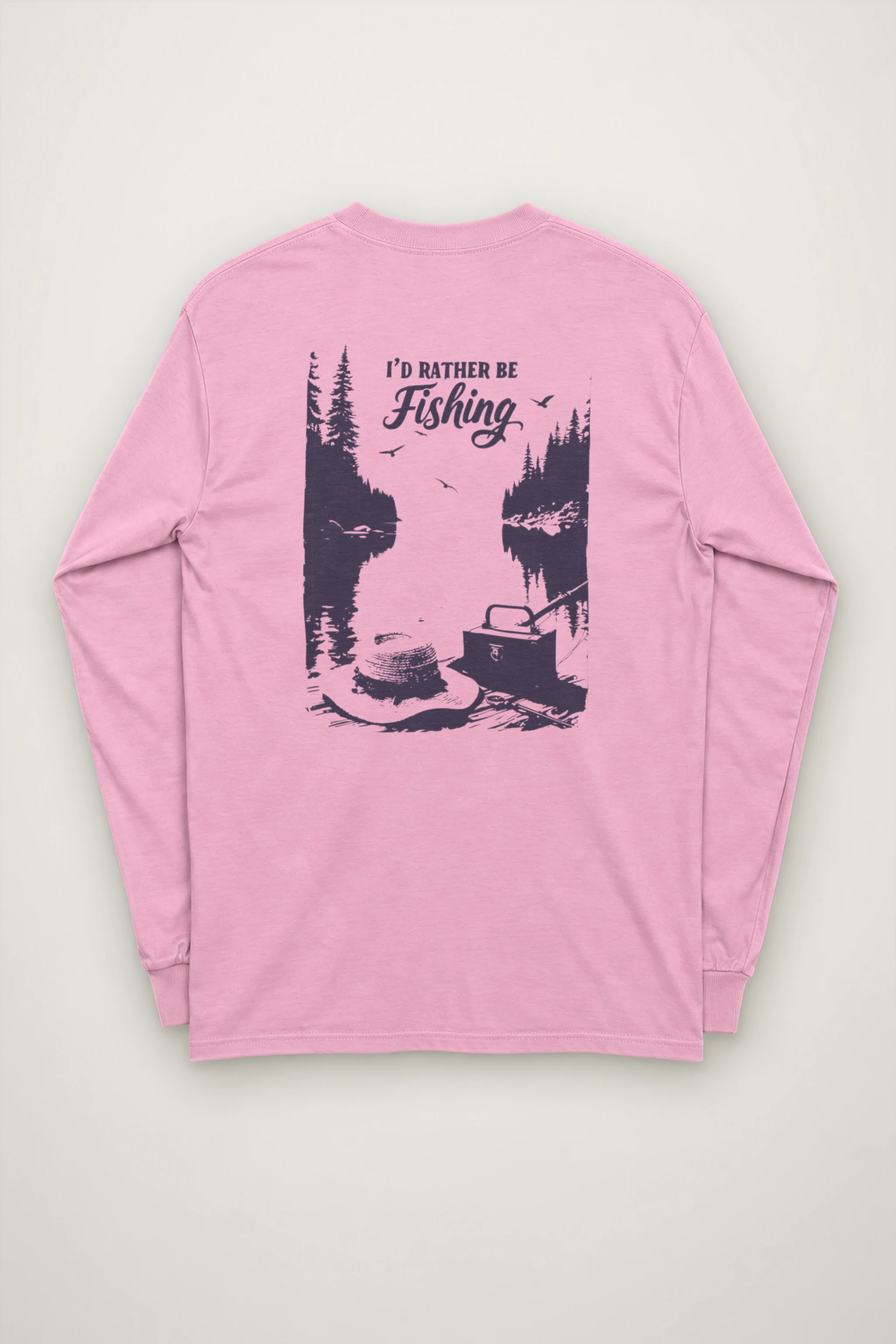 "I'd Rather Be Fishing" Unisex Longsleeve T-shirt