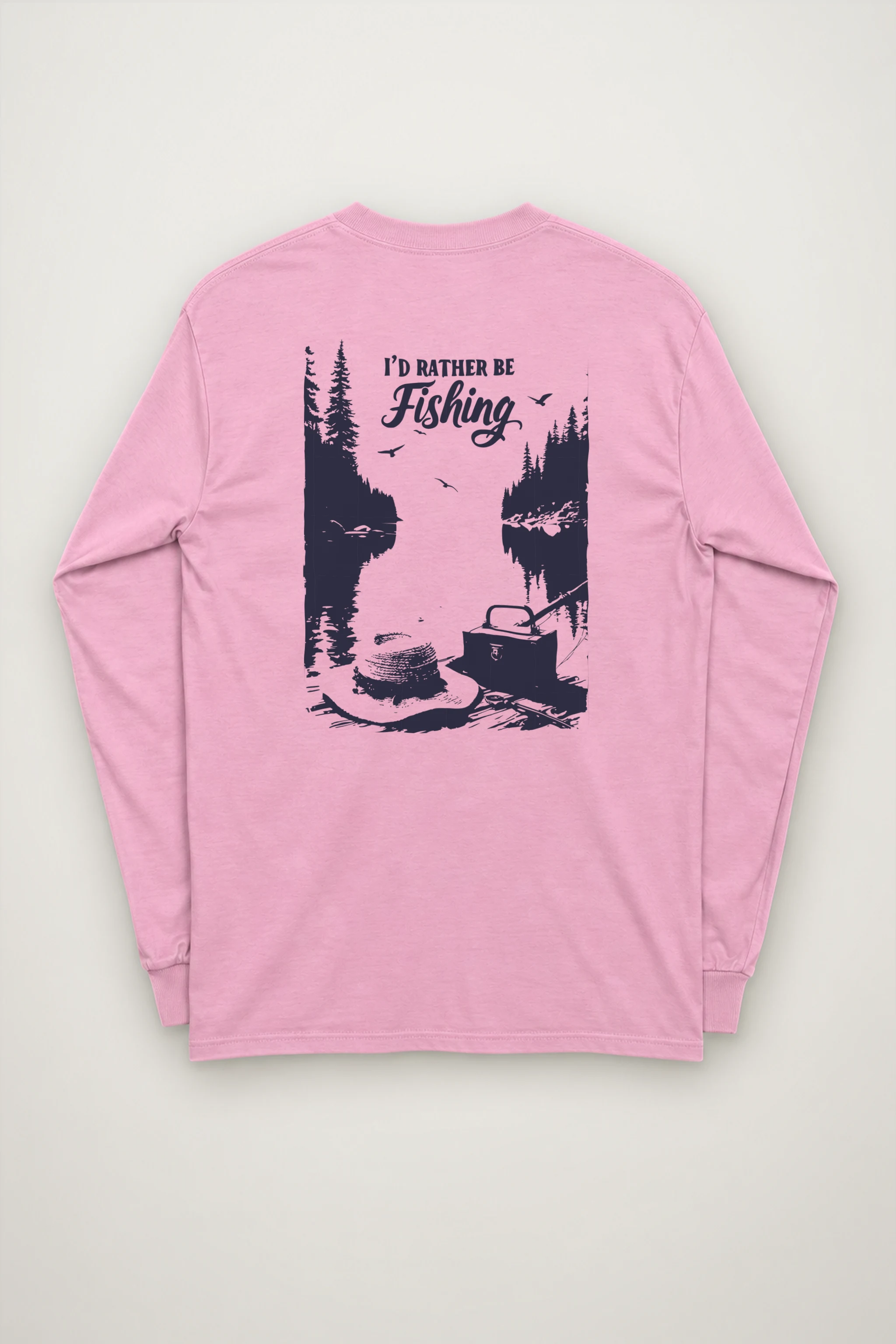 "I'd Rather Be Fishing" Unisex Longsleeve T-shirt