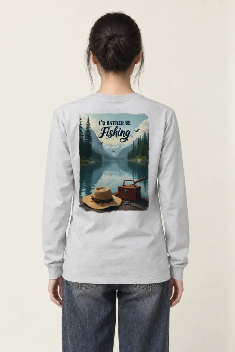 "I’d Rather Be Fishing" Unisex Longsleeve T-shirt