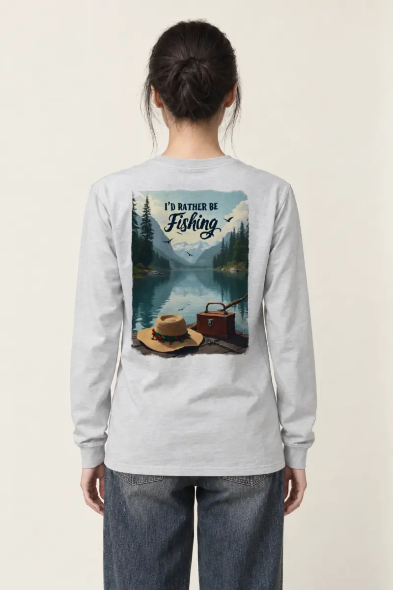 "I’d Rather Be Fishing" Unisex Longsleeve T-shirt