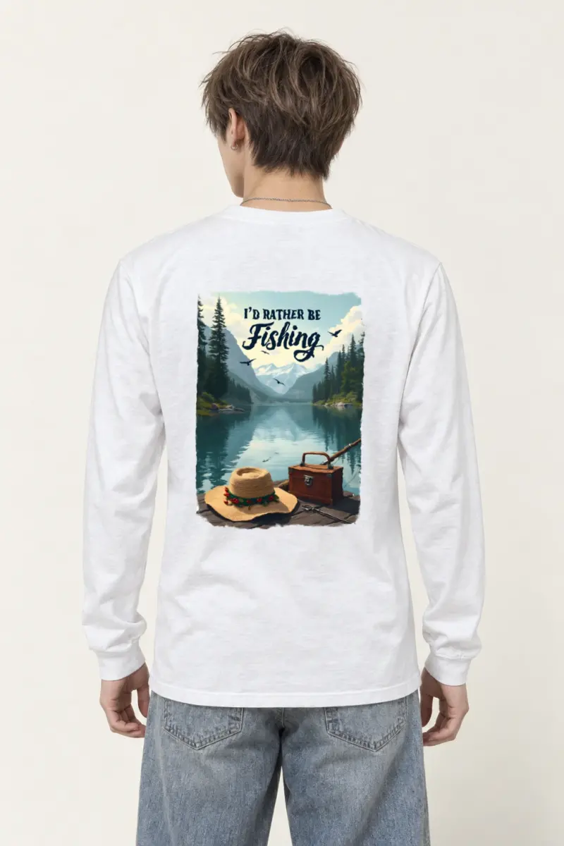 "I’d Rather Be Fishing" Unisex Longsleeve T-shirt