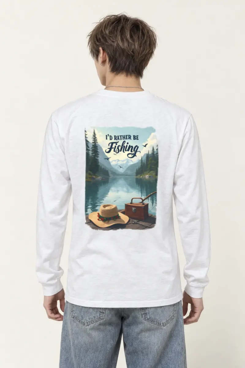 "I’d Rather Be Fishing" Unisex Longsleeve T-shirt