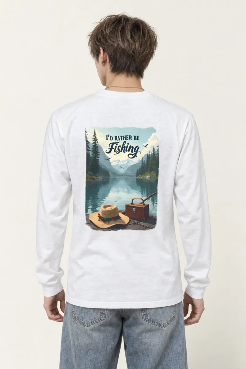 "I’d Rather Be Fishing" Unisex Longsleeve T-shirt