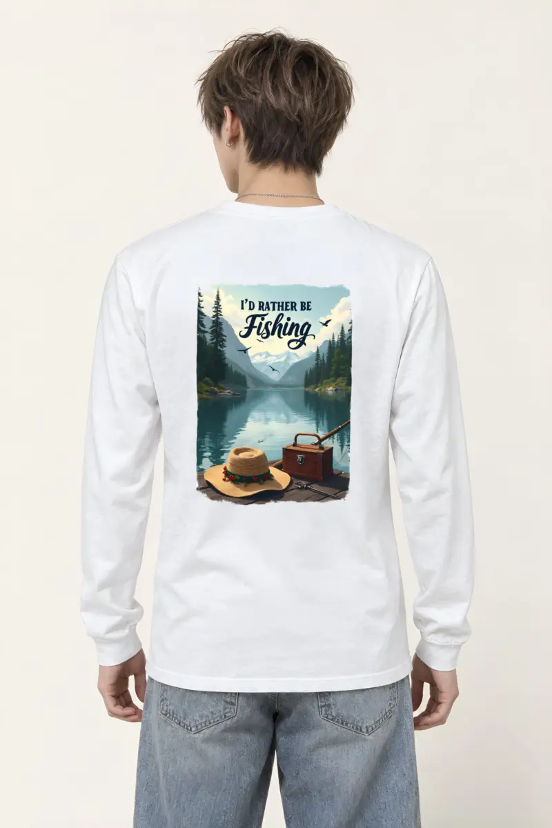 "I’d Rather Be Fishing" Unisex Longsleeve T-shirt