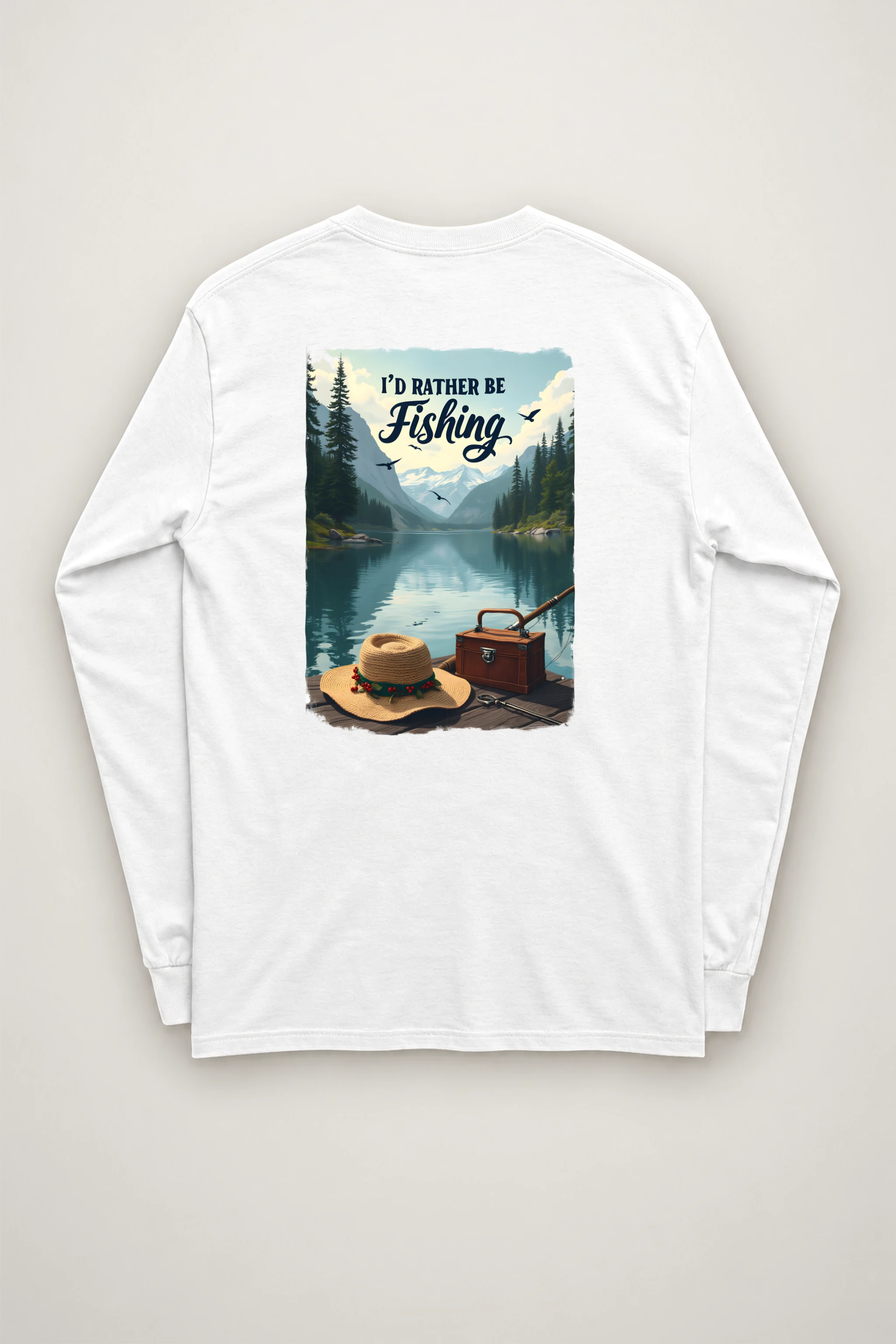 "I’d Rather Be Fishing" Unisex Longsleeve T-shirt