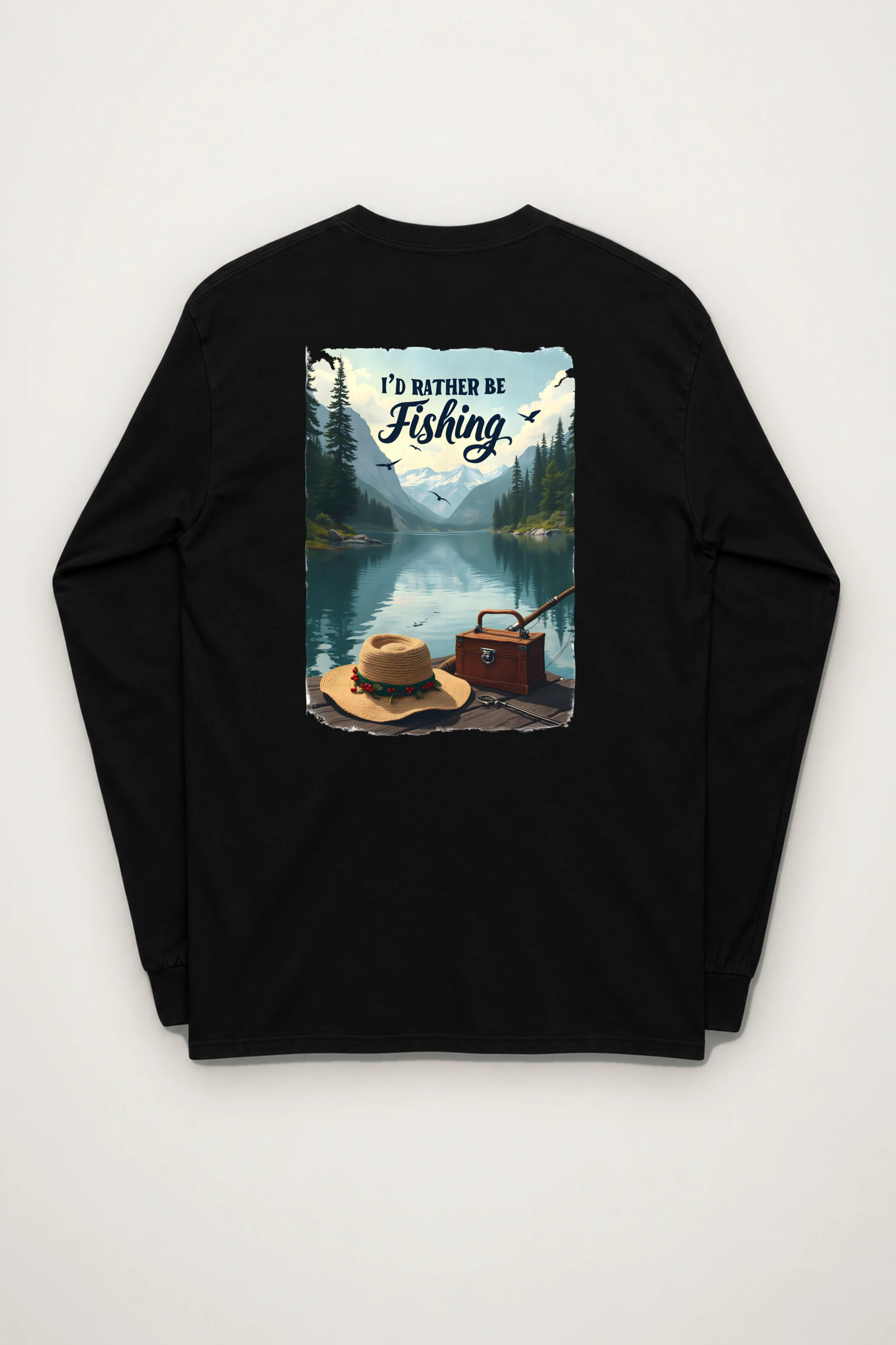 "I’d Rather Be Fishing" Unisex Longsleeve T-shirt