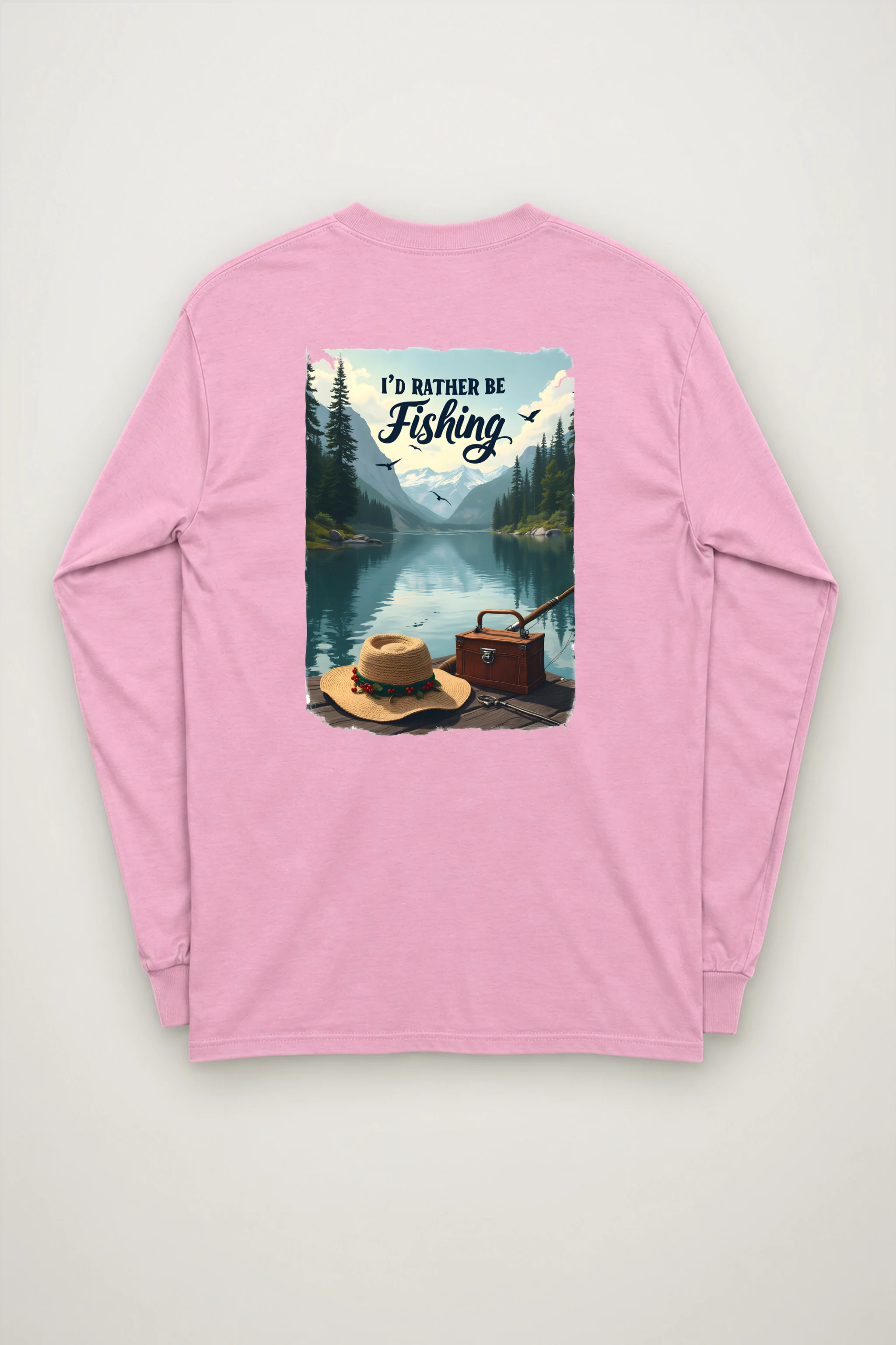 "I’d Rather Be Fishing" Unisex Longsleeve T-shirt