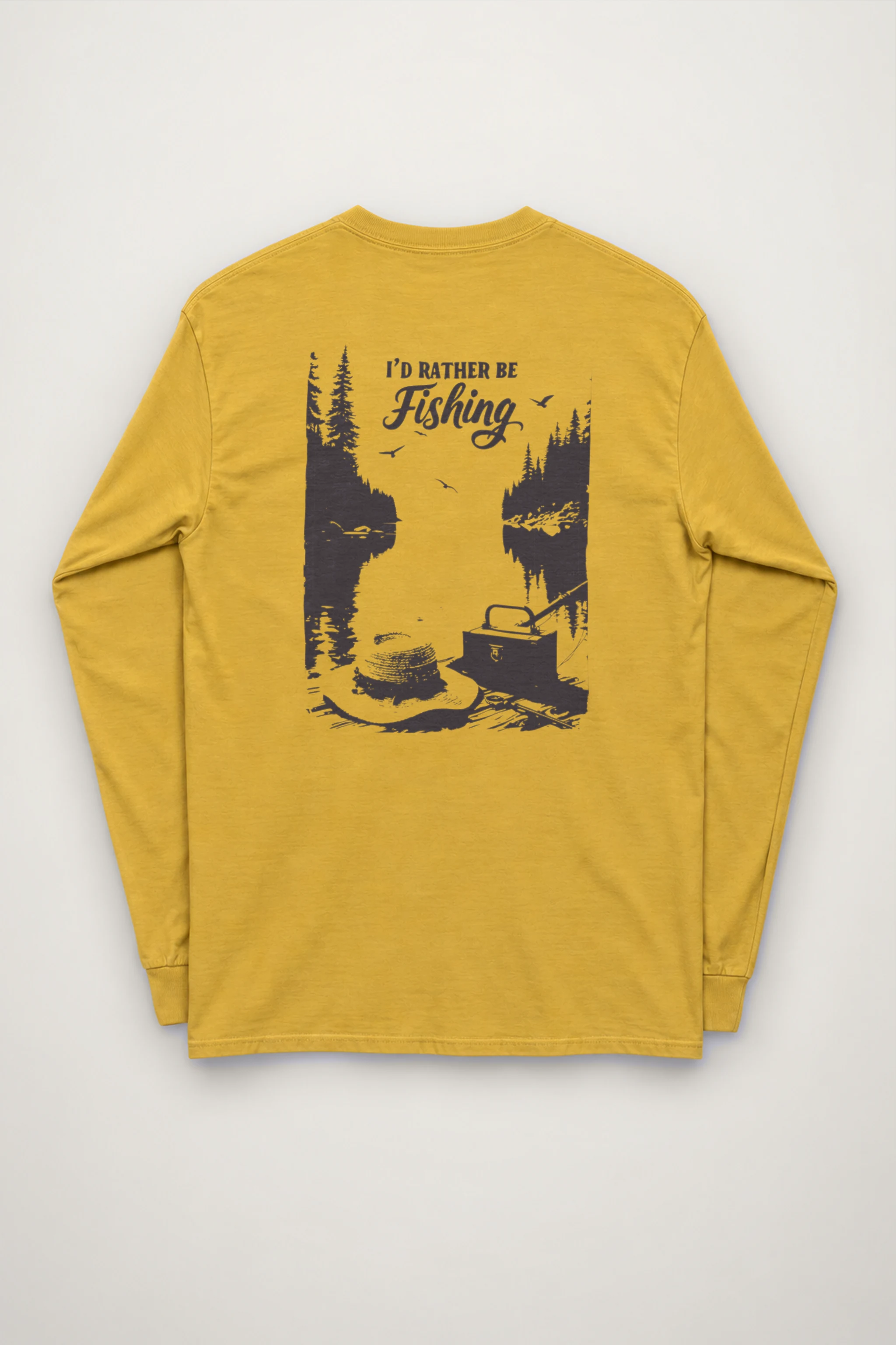 "I'd Rather Be Fishing" Unisex Longsleeve T-shirt