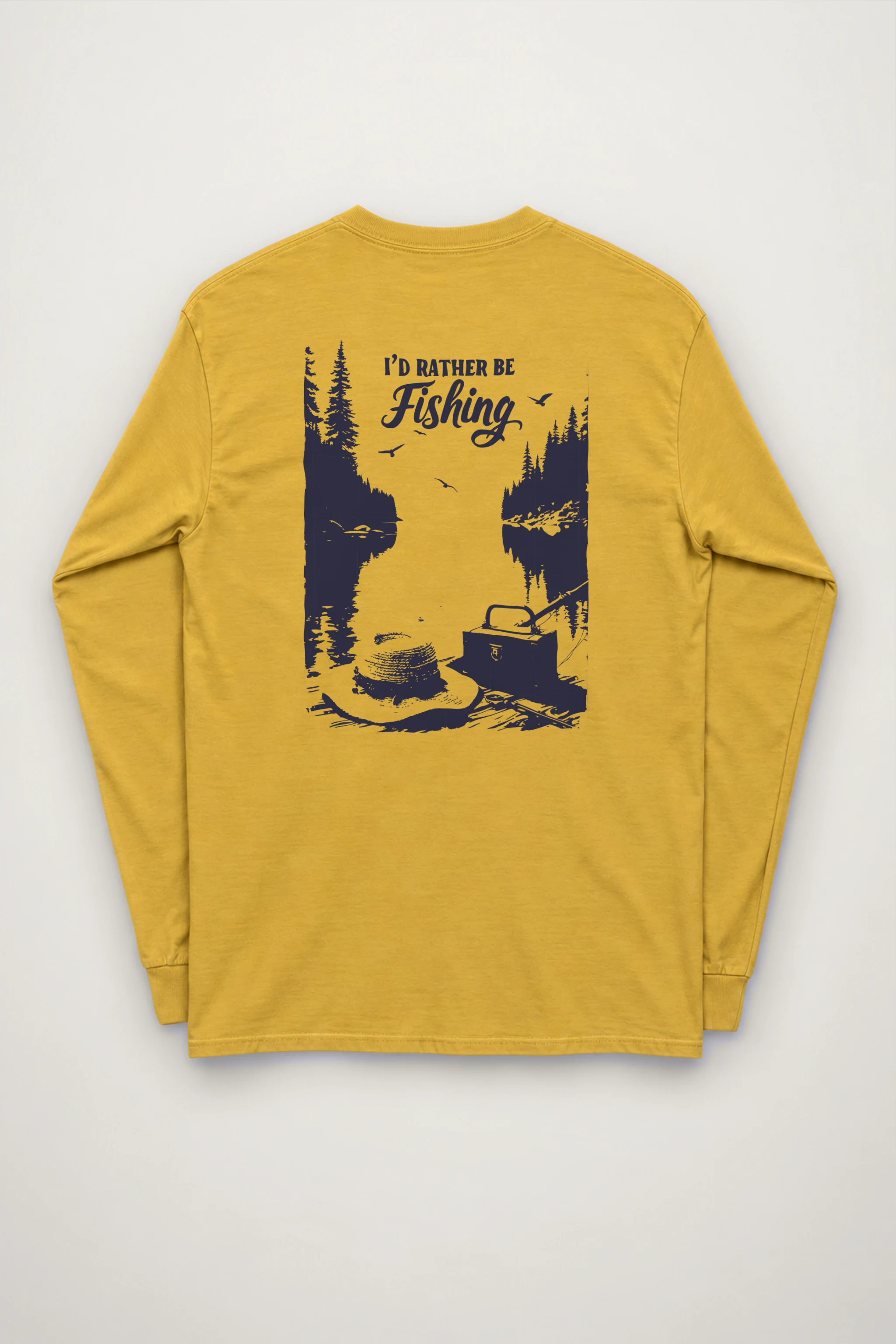 "I'd Rather Be Fishing" Unisex Longsleeve T-shirt