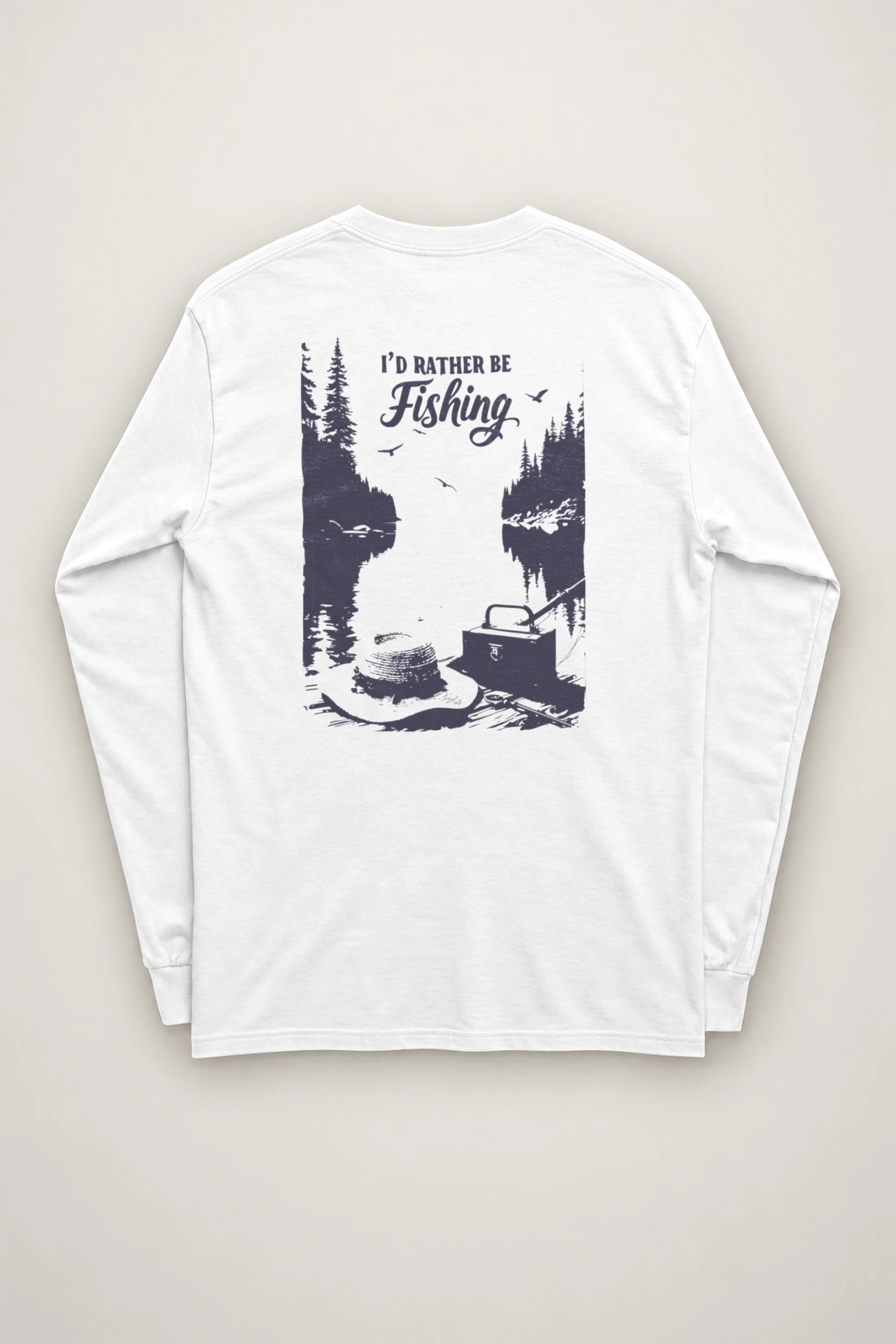 "I'd Rather Be Fishing" Unisex Longsleeve T-shirt