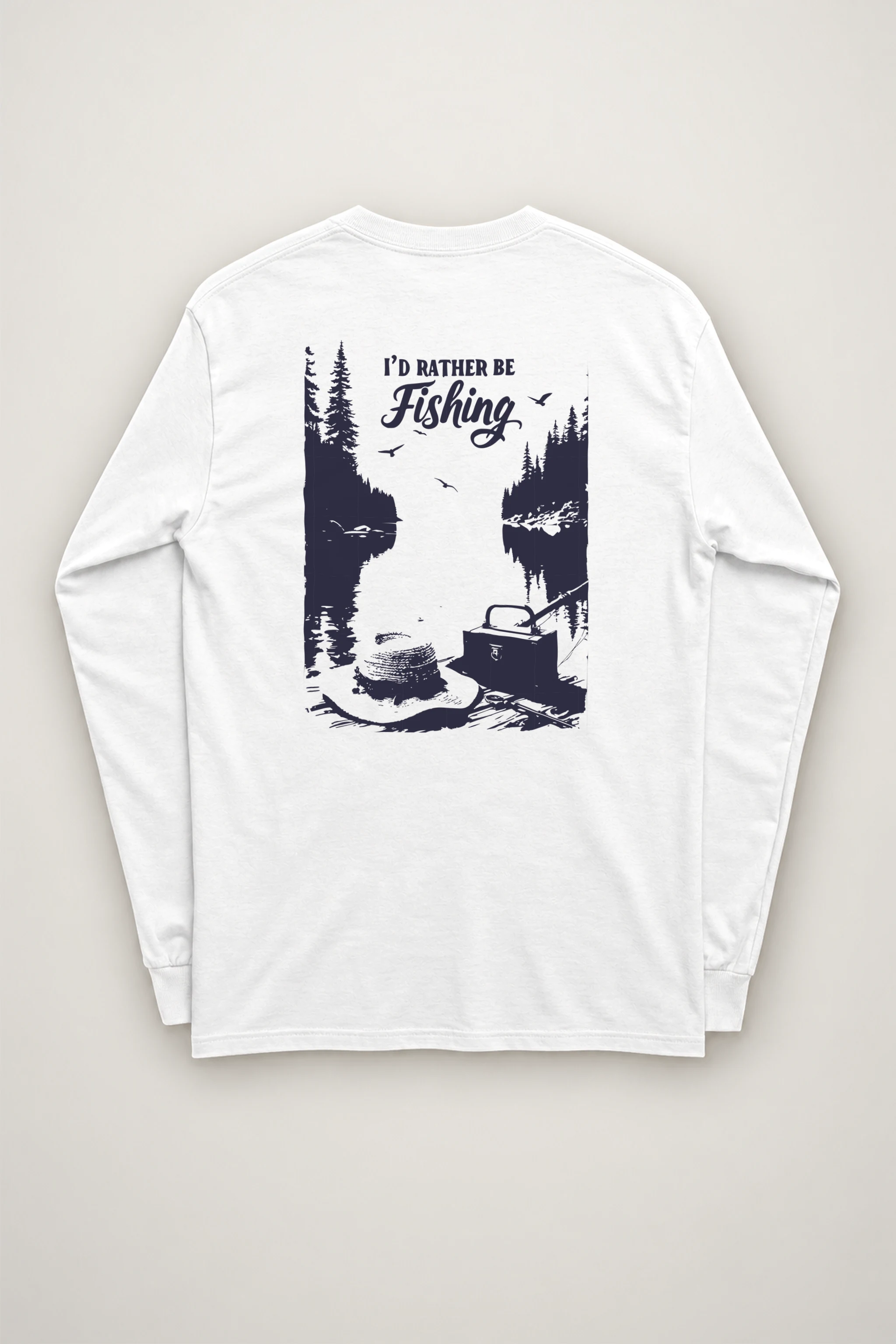 "I'd Rather Be Fishing" Unisex Longsleeve T-shirt