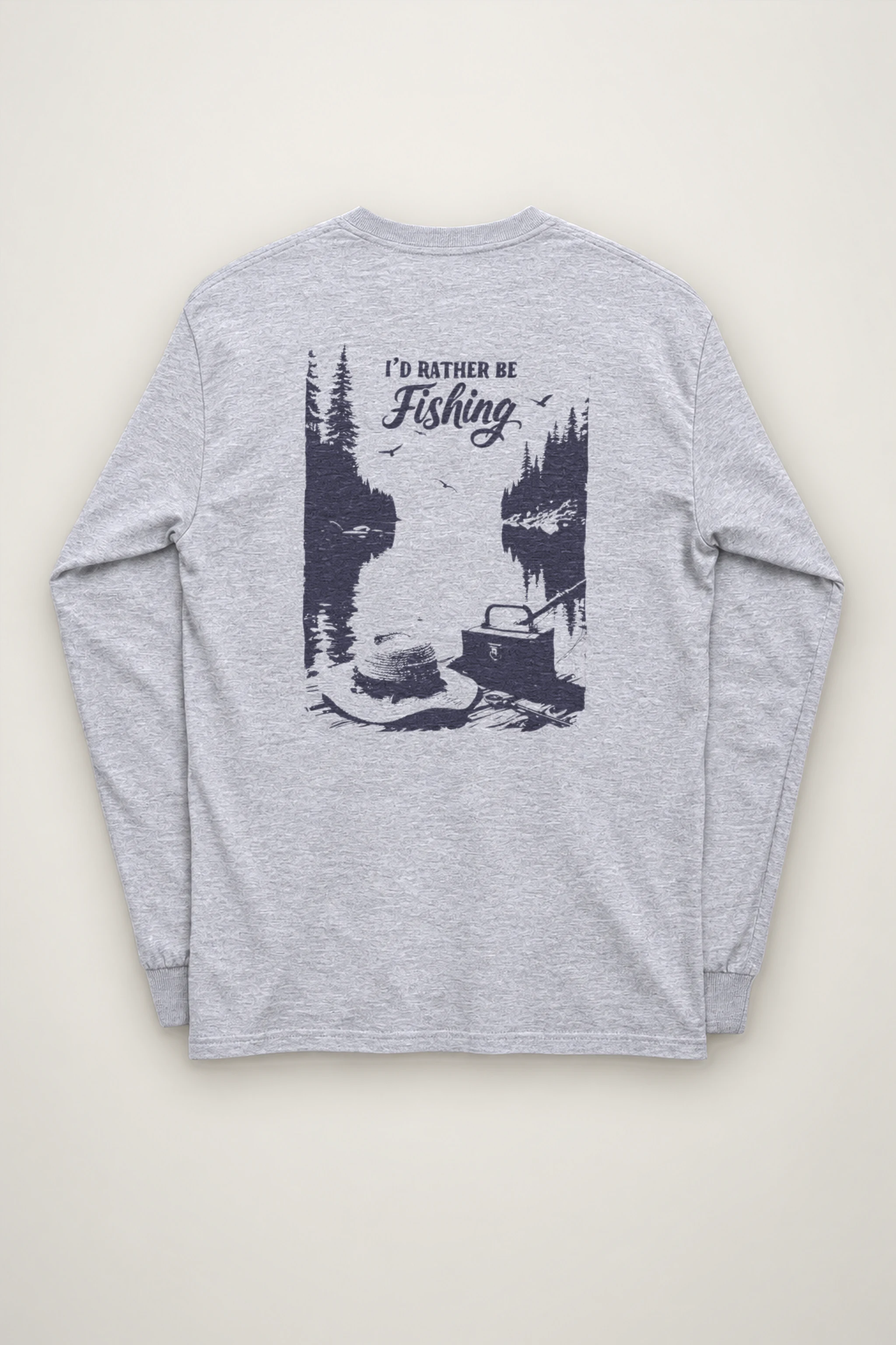 "I'd Rather Be Fishing" Unisex Longsleeve T-shirt