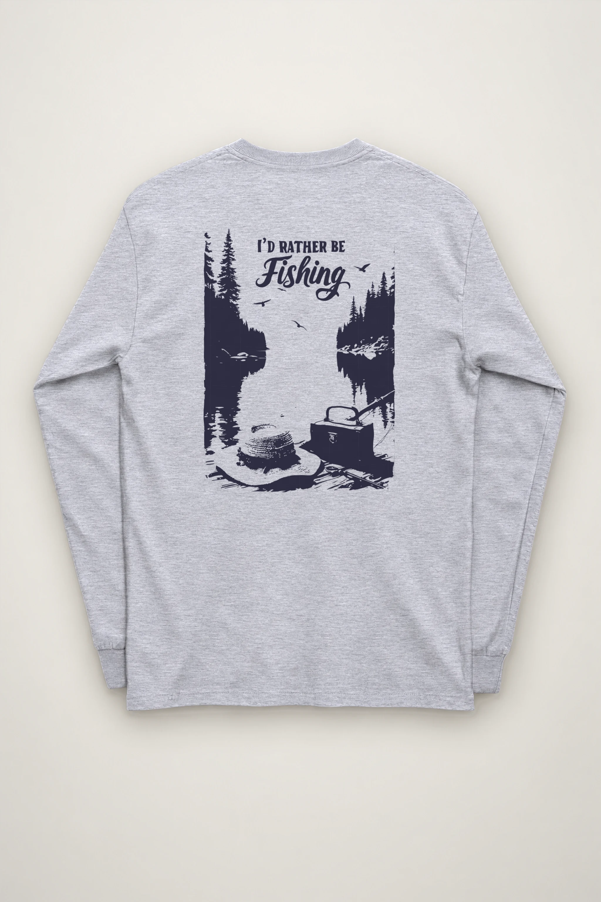 "I'd Rather Be Fishing" Unisex Longsleeve T-shirt