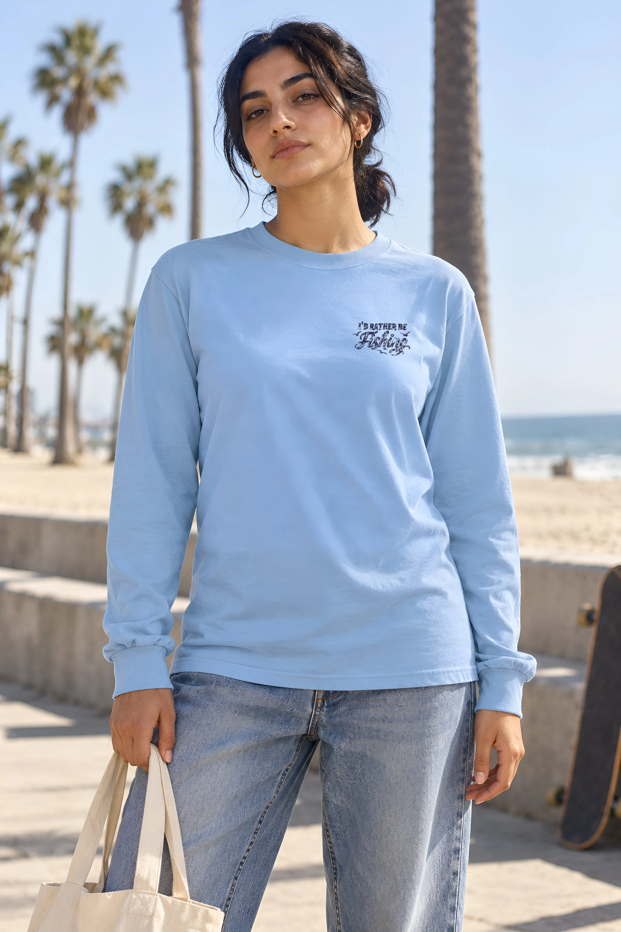 "I'd Rather Be Fishing" Unisex Longsleeve T-shirt