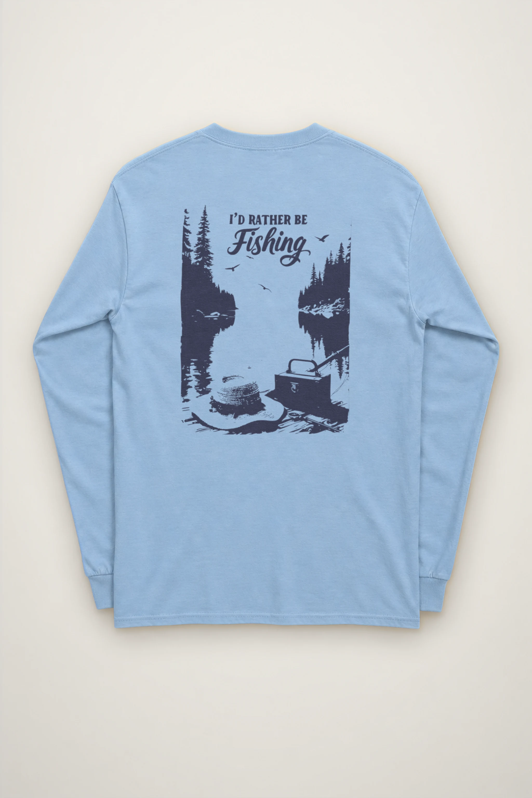"I'd Rather Be Fishing" Unisex Longsleeve T-shirt
